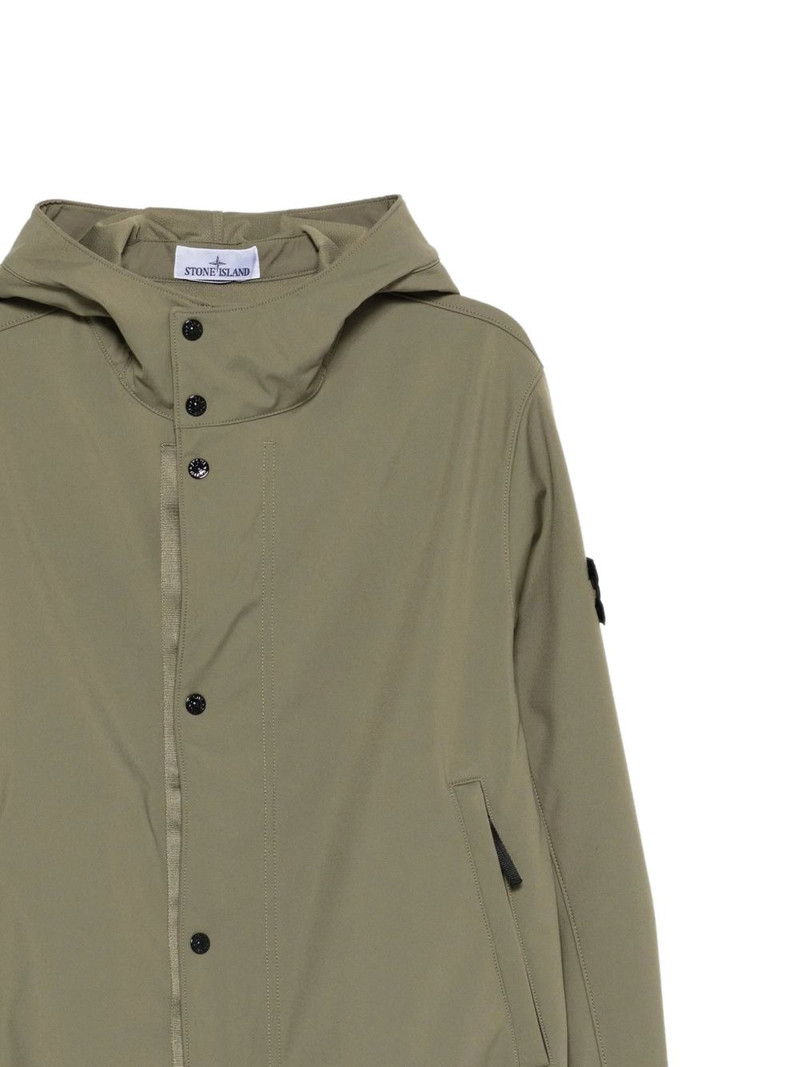 Stone Island Light Soft Shell-R E. Dye hooded jacket outlook