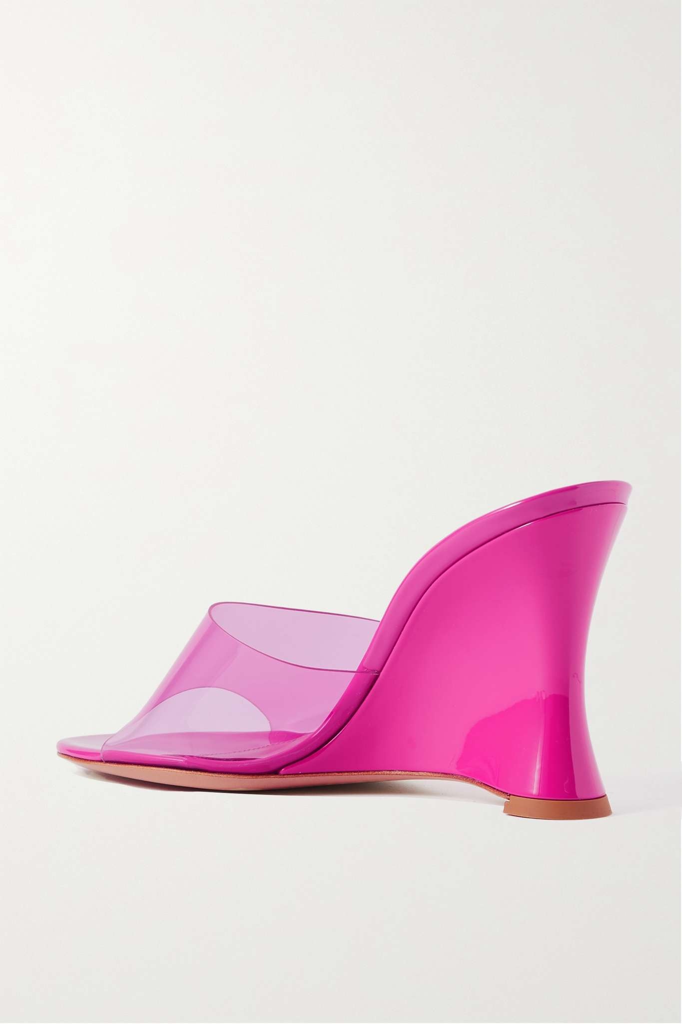Gianvito Rossi Futura 95 patent-leather and PVC wedge