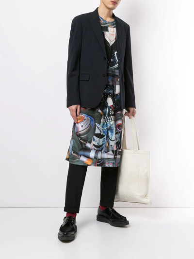 Comme des Garçons Homme Plus oversized multi-print top outlook