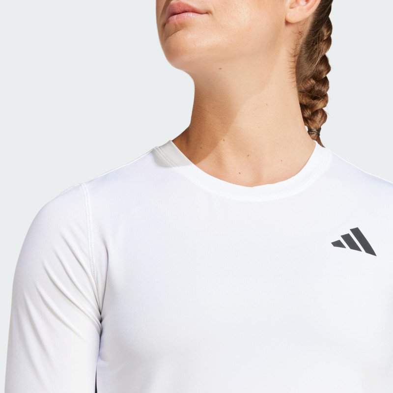 Essentials Long Sleeve 3-Stripes Workout Top 5