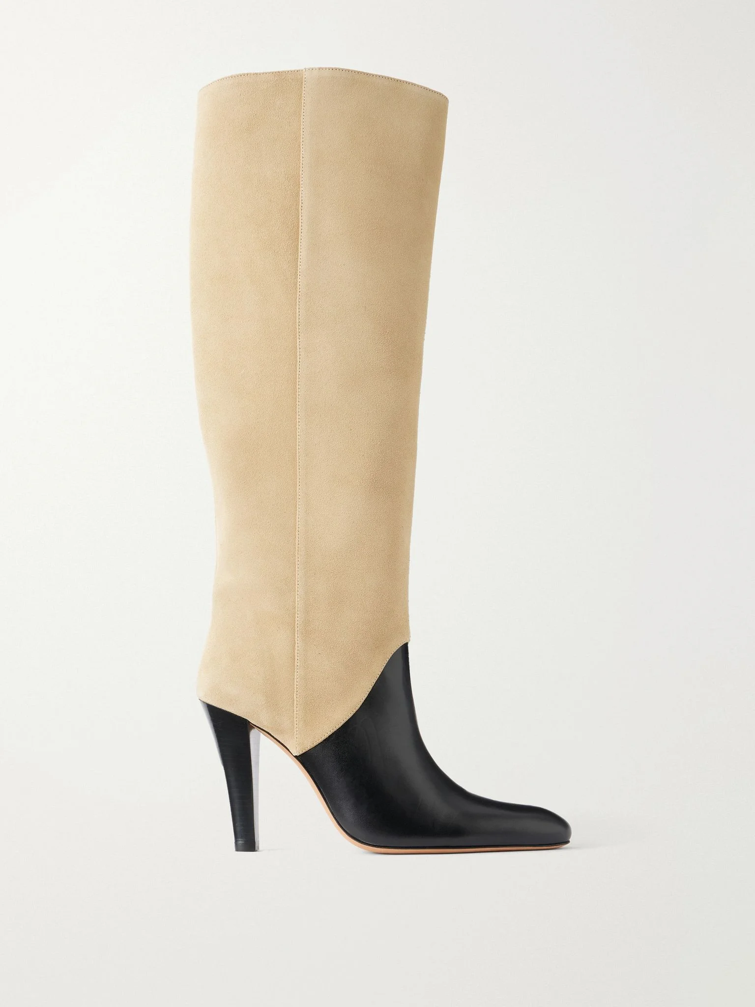 Edita 100 two-tone leather and suede knee boots Multi - 1