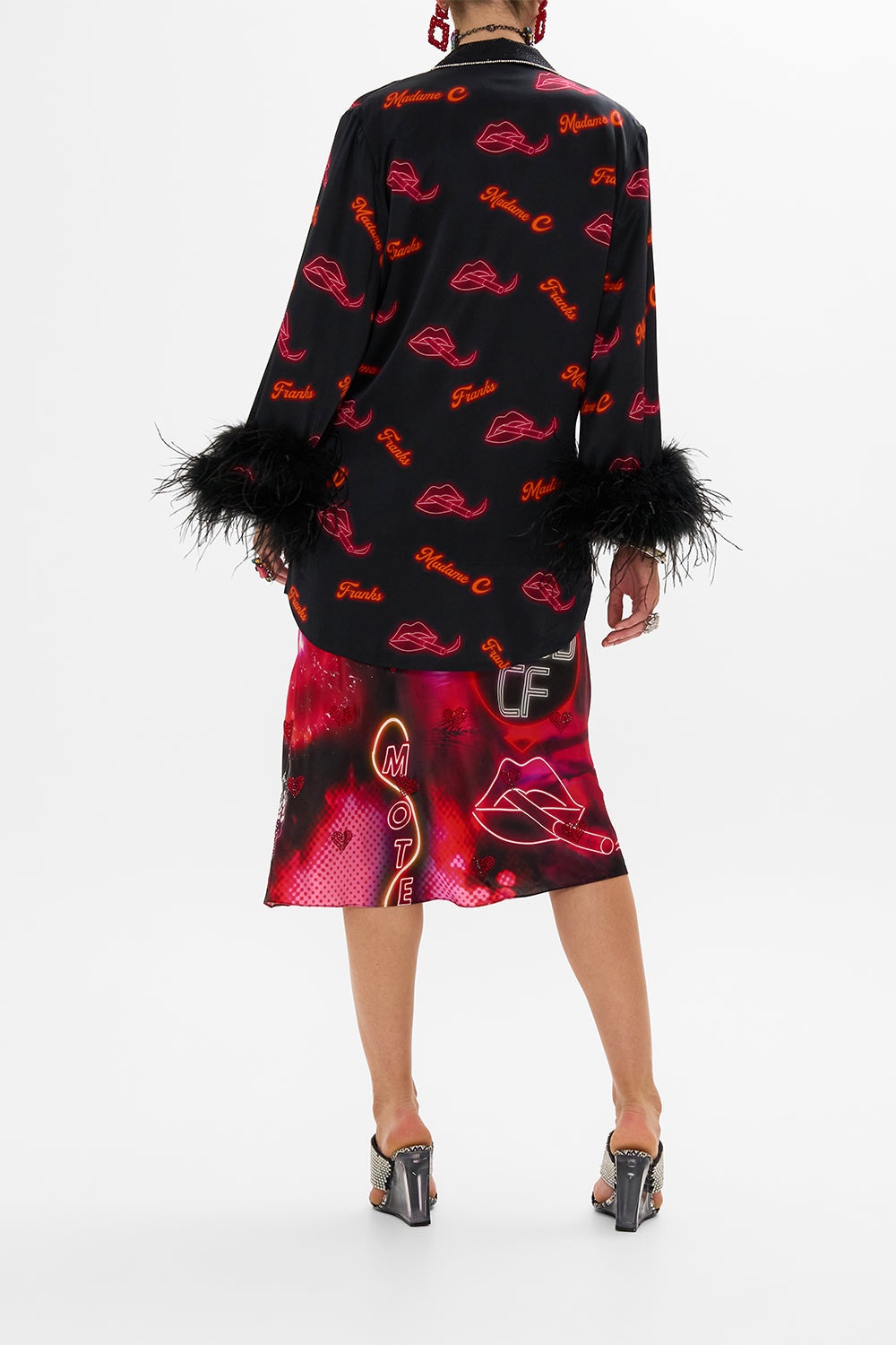 FLARED SLEEVE DOUBLE BREASTED JACKET - 3
