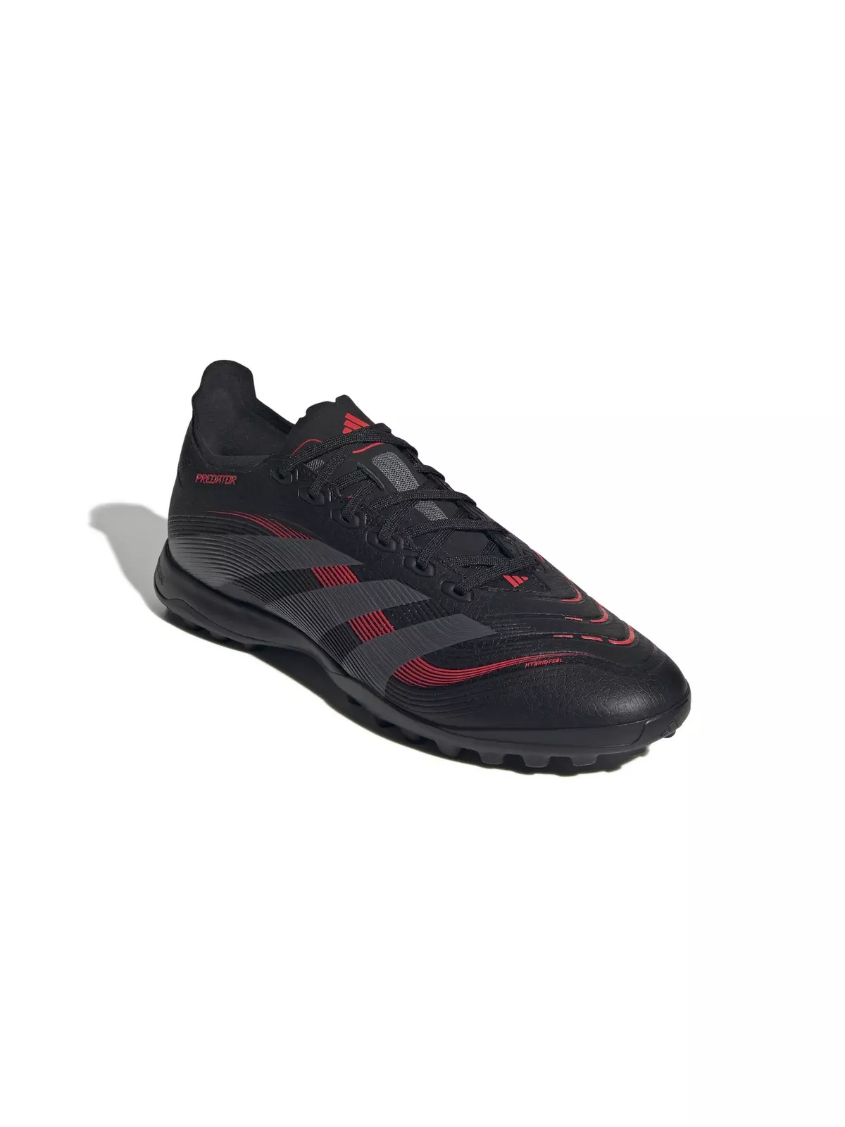Predator League Turf "Core Black/Grey Four/Lucid Red" Unisex Soccer Shoe - 3