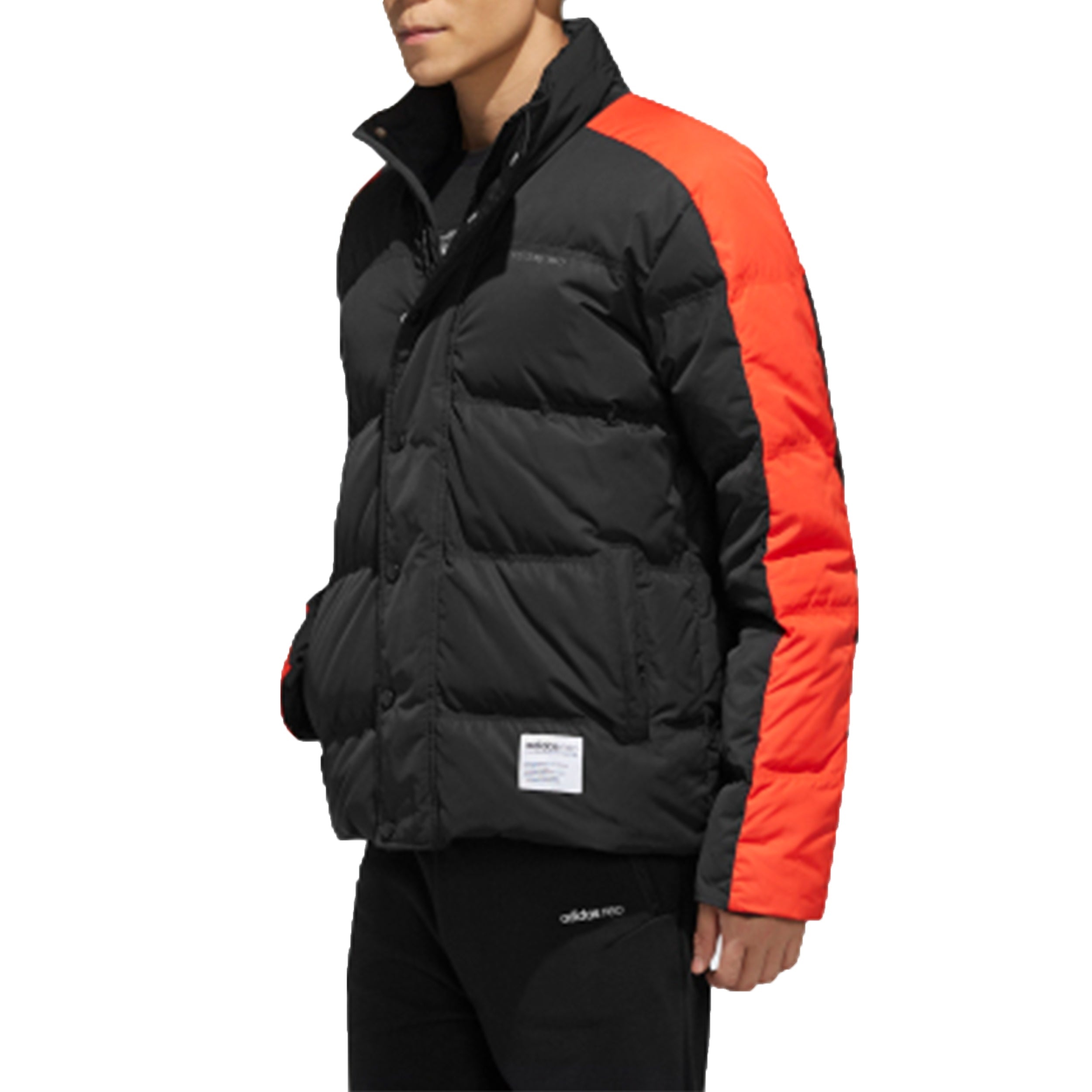 adidas neo M Ut Puffer Back Large logo Casual Down Jacket Black EI4413 - 5