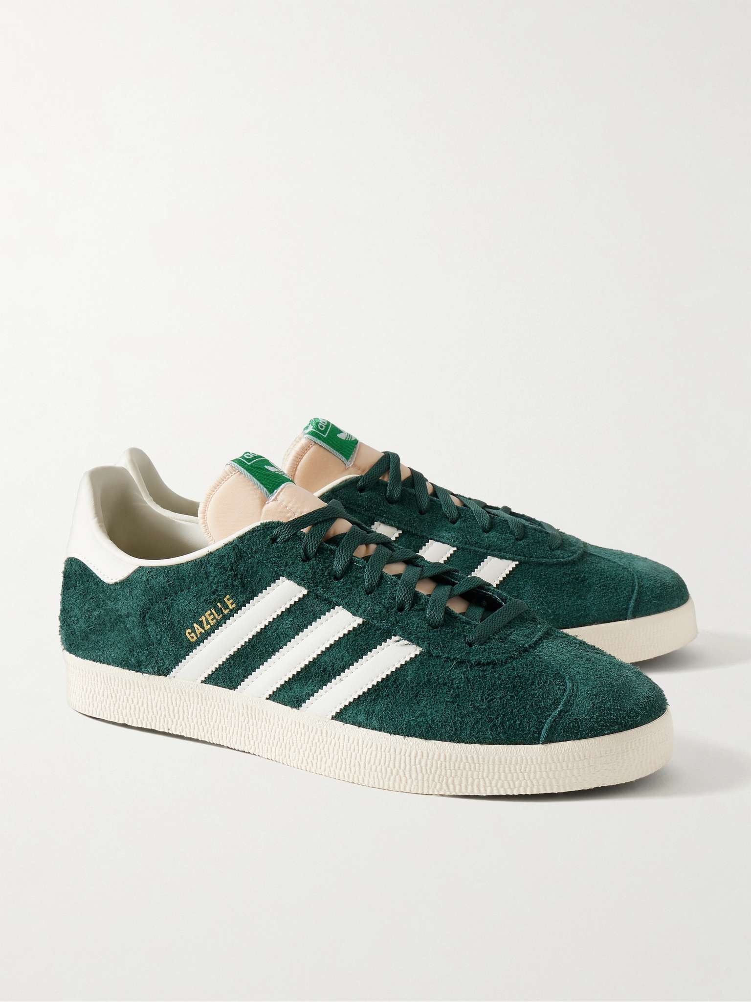 adidas Originals Gazelle Leather Trimmed Brushed Faux Suede Sneakers REVERSIBLE