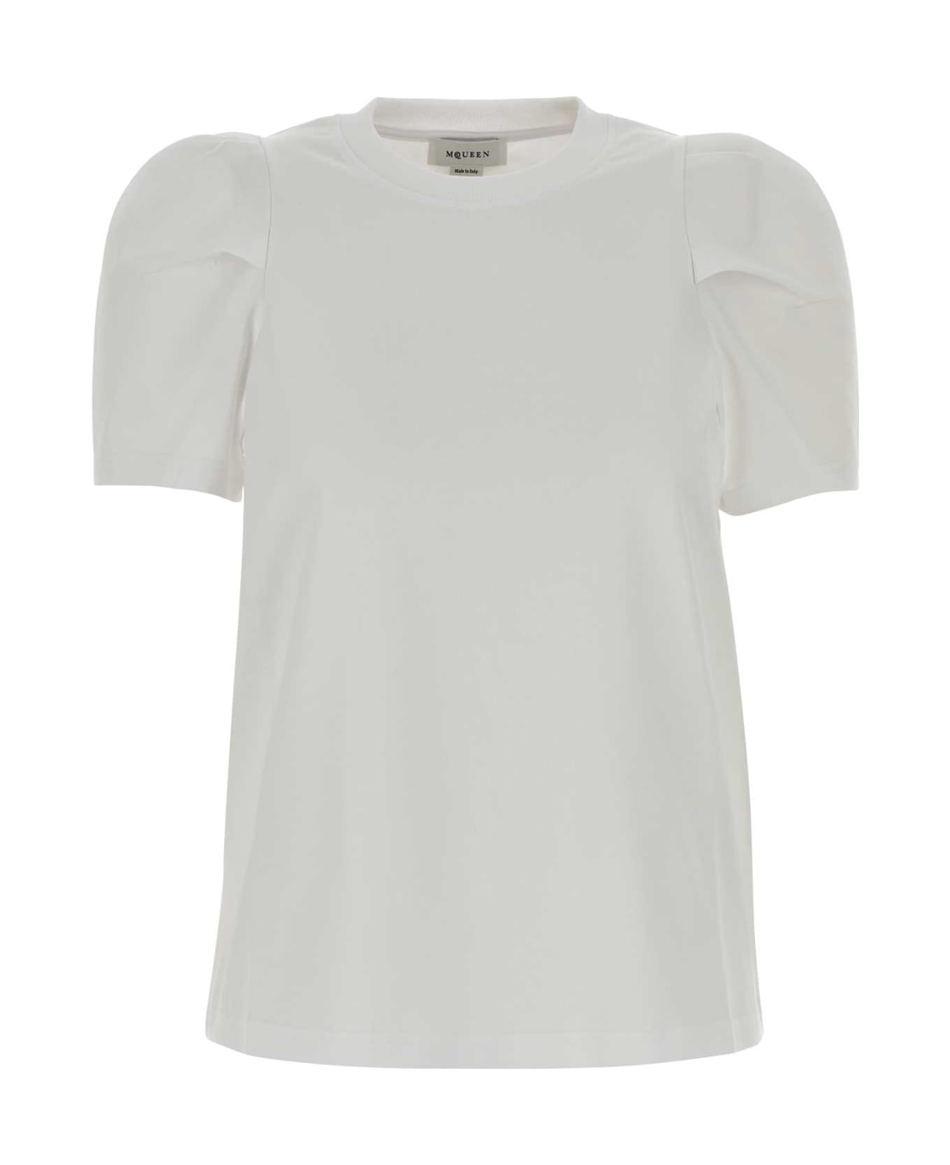 White Cotton T-shirt - 1
