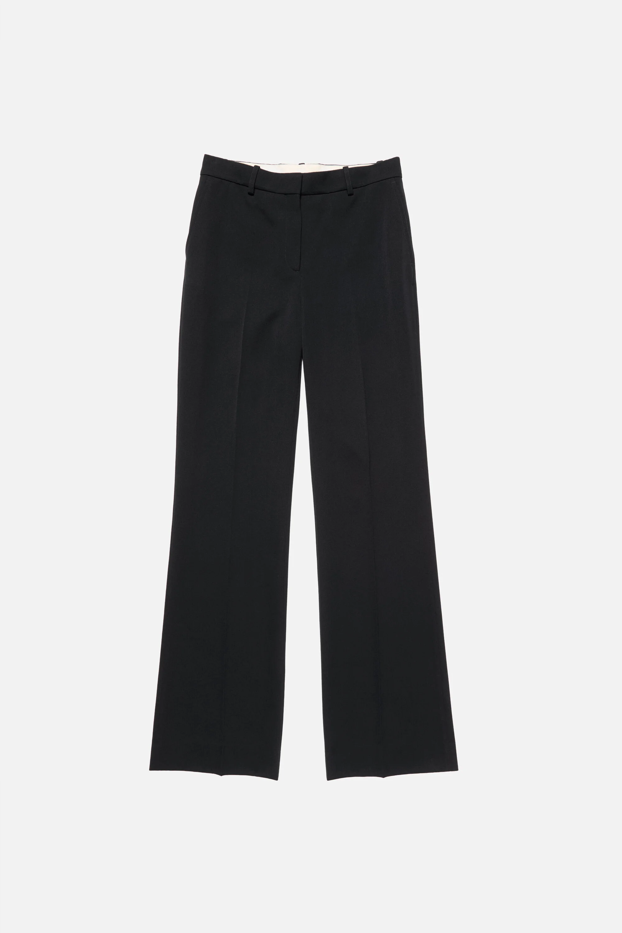 Tailored Wool Stripe Trousers - Navy blue - 1