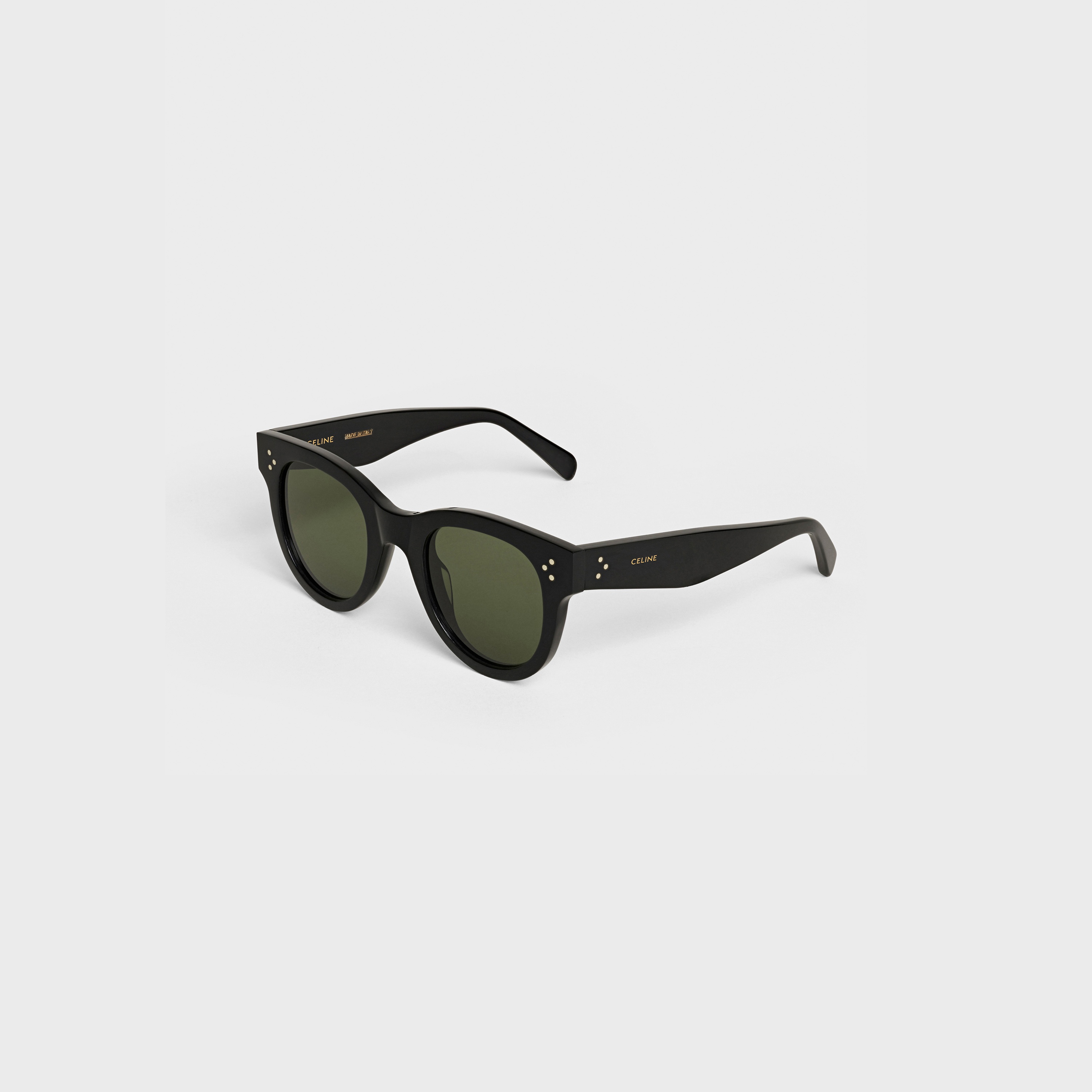 Cat Eye S003 Sunglasses in Acetate with Mineral Glass Lenses - 2