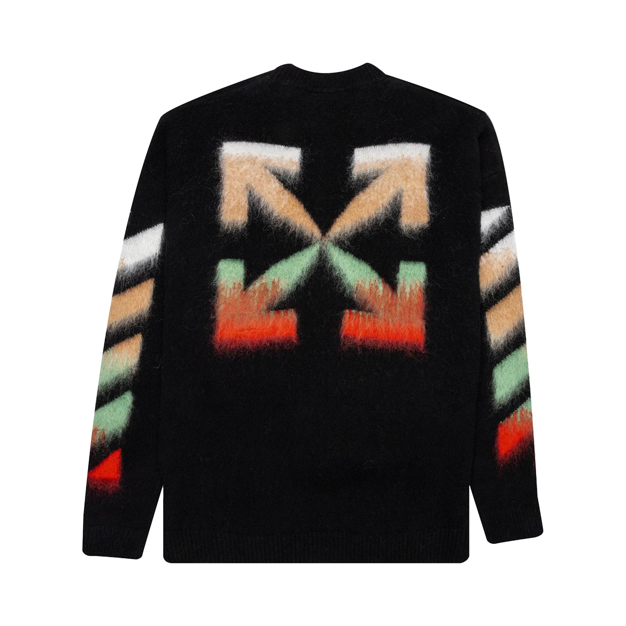 Off-White Brushed Wool Sweater 'Black Multicolor' - 2