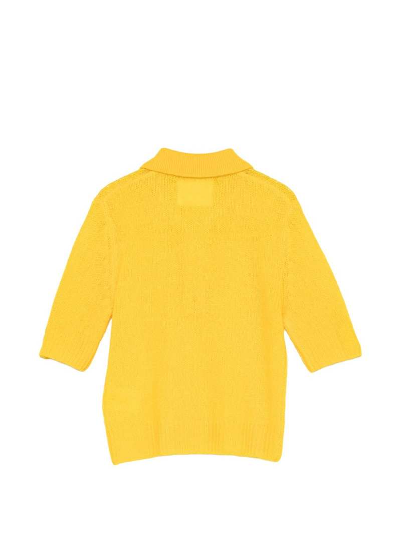 LISA YANG Masy buttoned polo top outlook