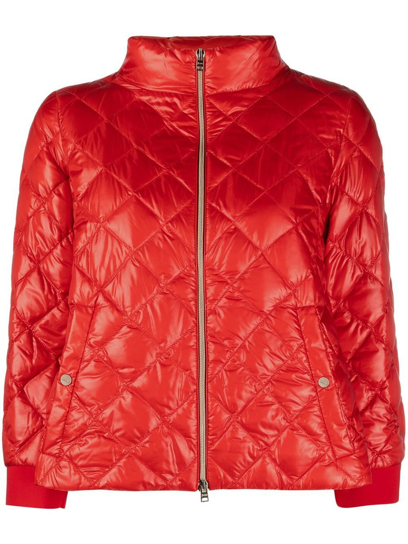 Ultralight diamond-quilted down jacket 1