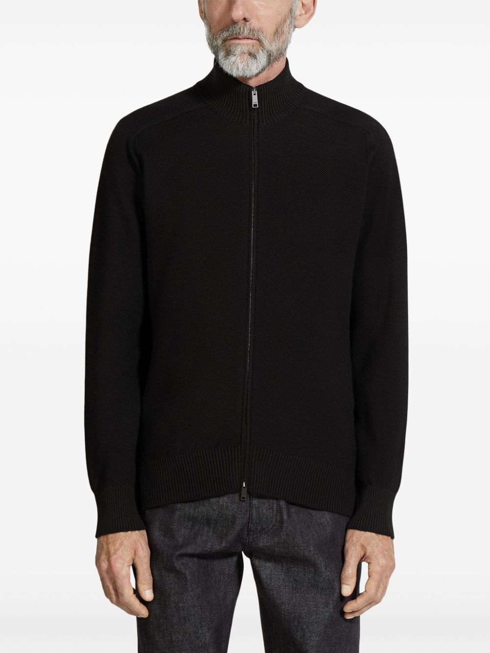 Cashseta zip-up cardigan - 3