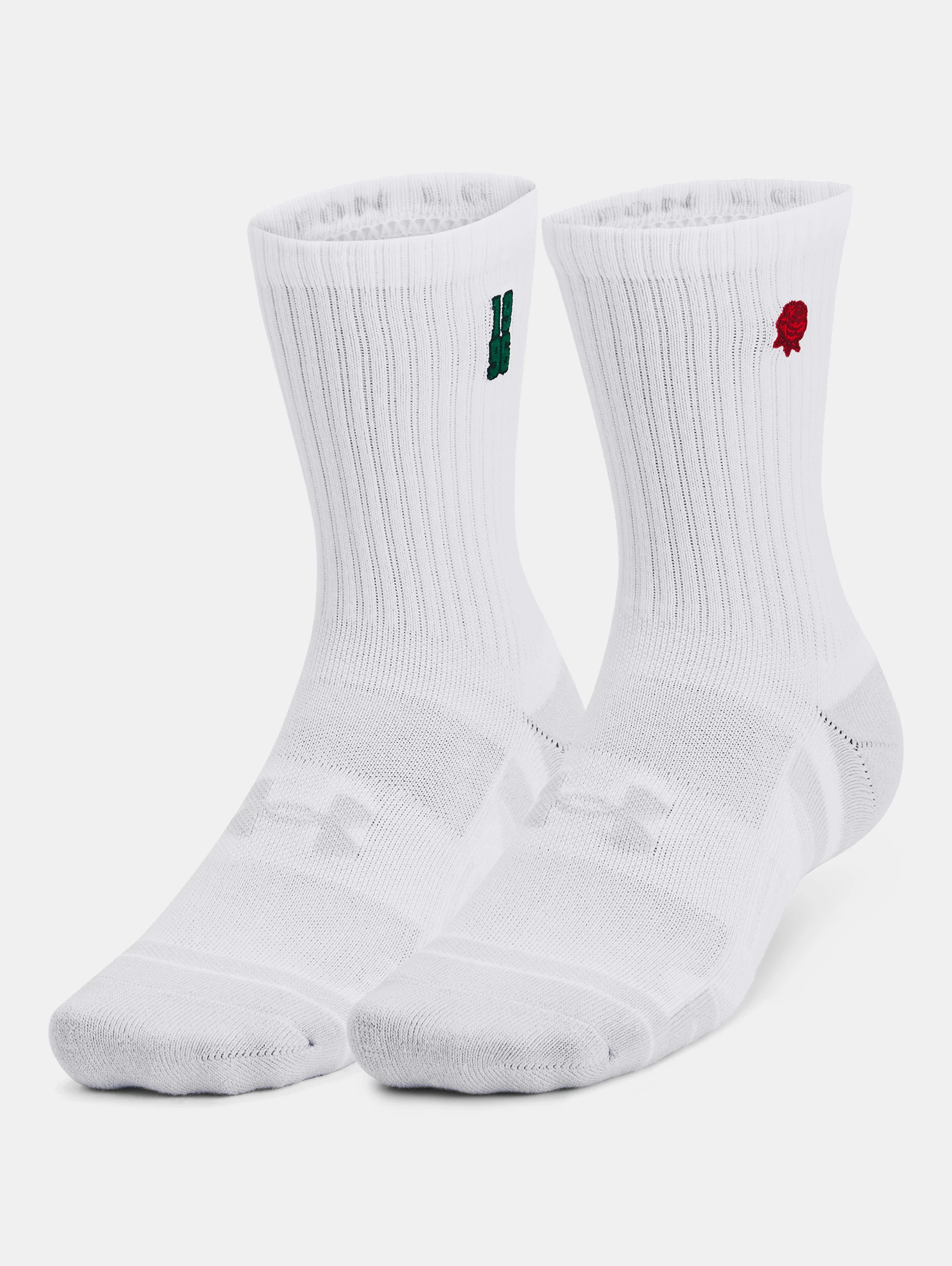 Unisex UA Performance Cotton 2 Pack Mid-Crew Socks - 3