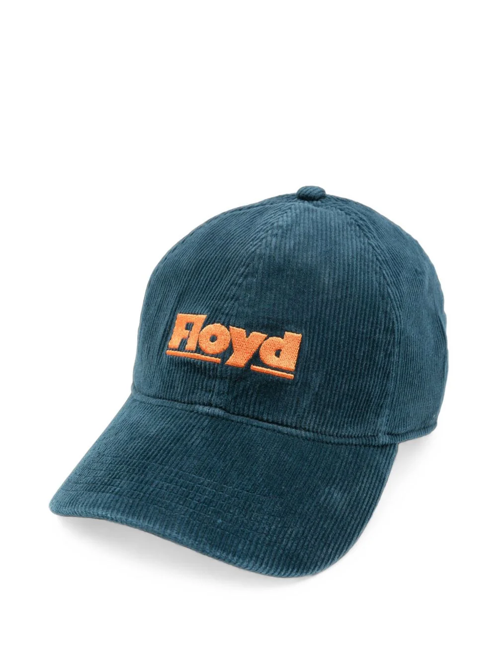 logo-embroidered corduroy baseball cap - 1