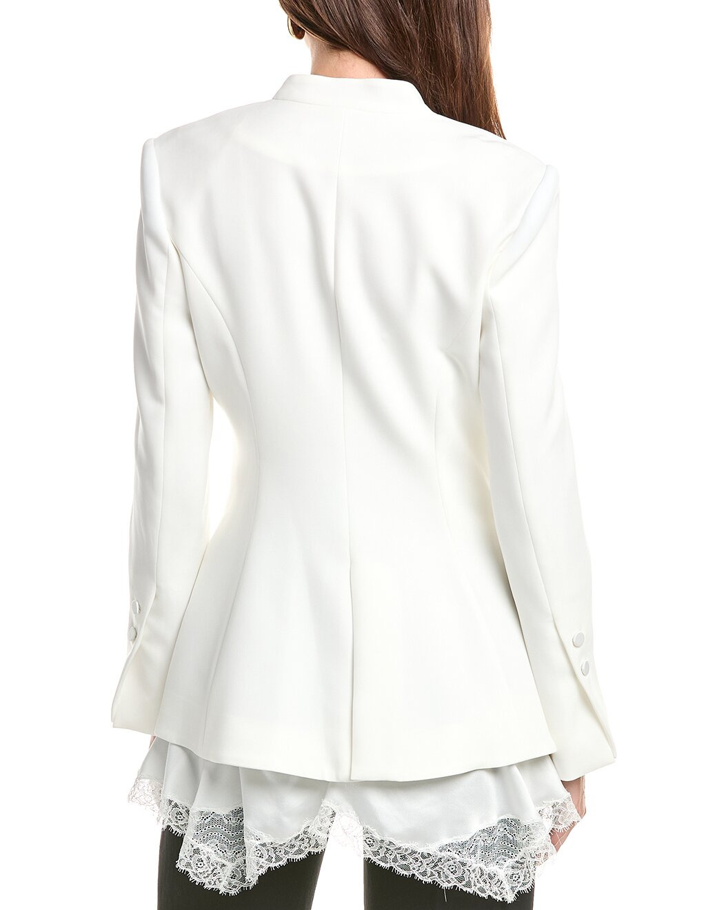SIMKHAI Allie Crepe Combo Basque Jacket - 2