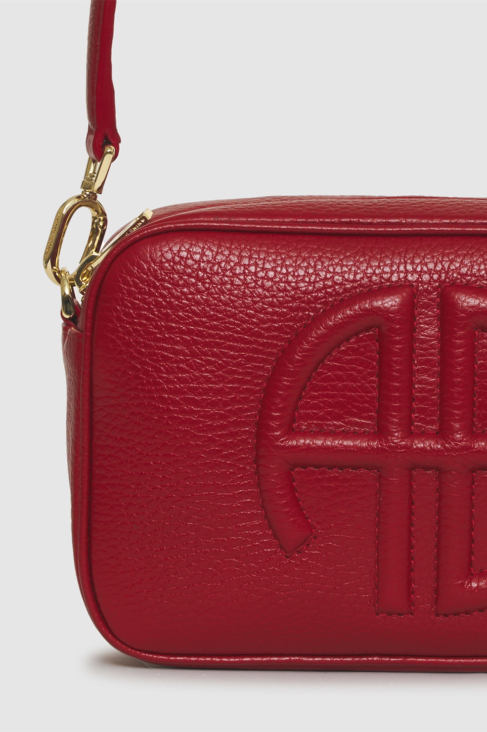 Lili Bag - Red Pebbled - 6