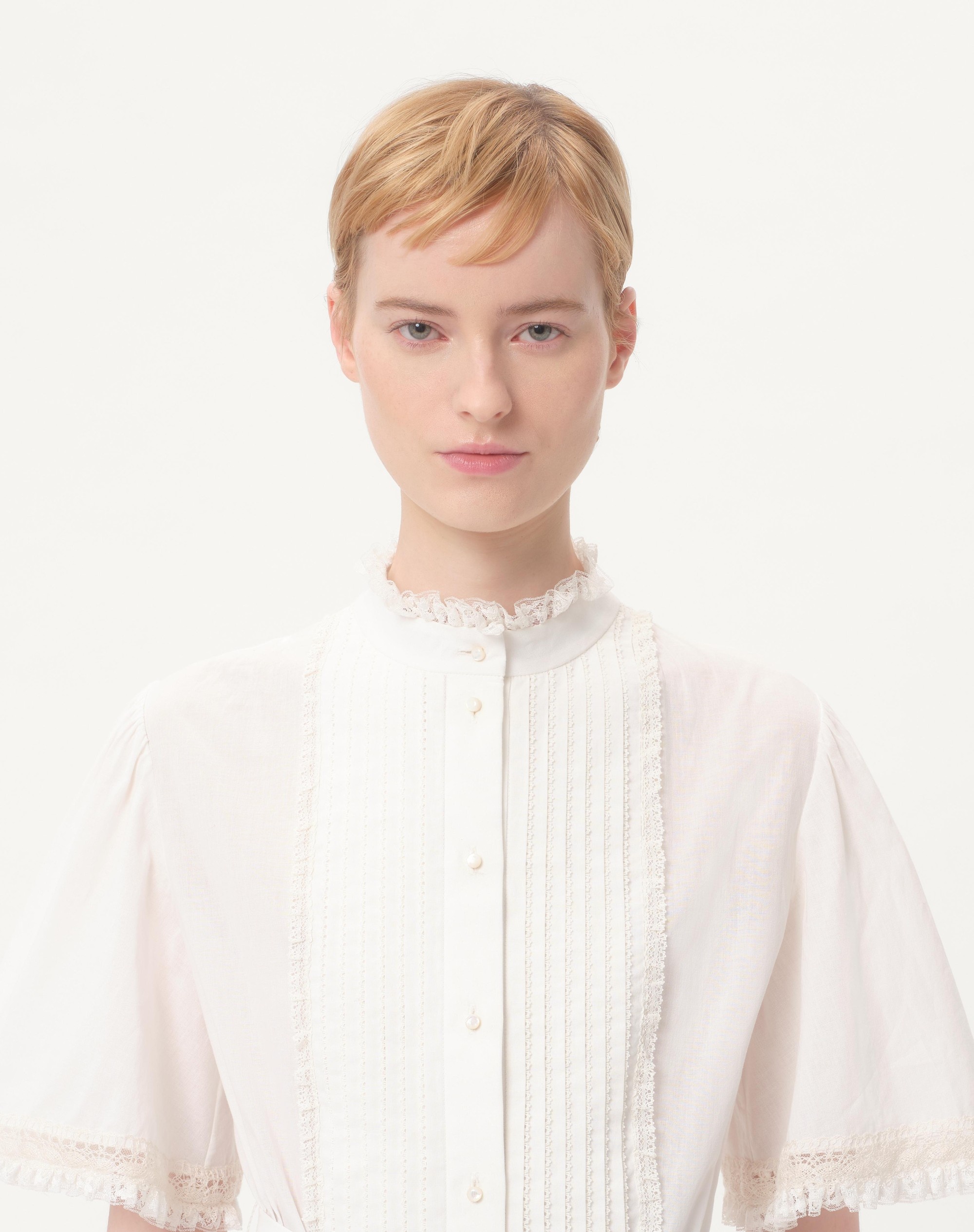 MIDI DRESS IN COTTON MUSLIN - 4
