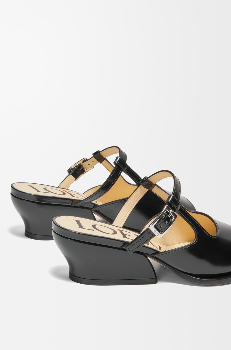 Onda open-toe mule in brushed calfskin 5