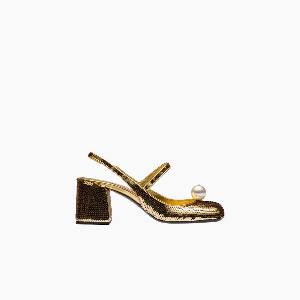 Sequined slingback pumps - 2