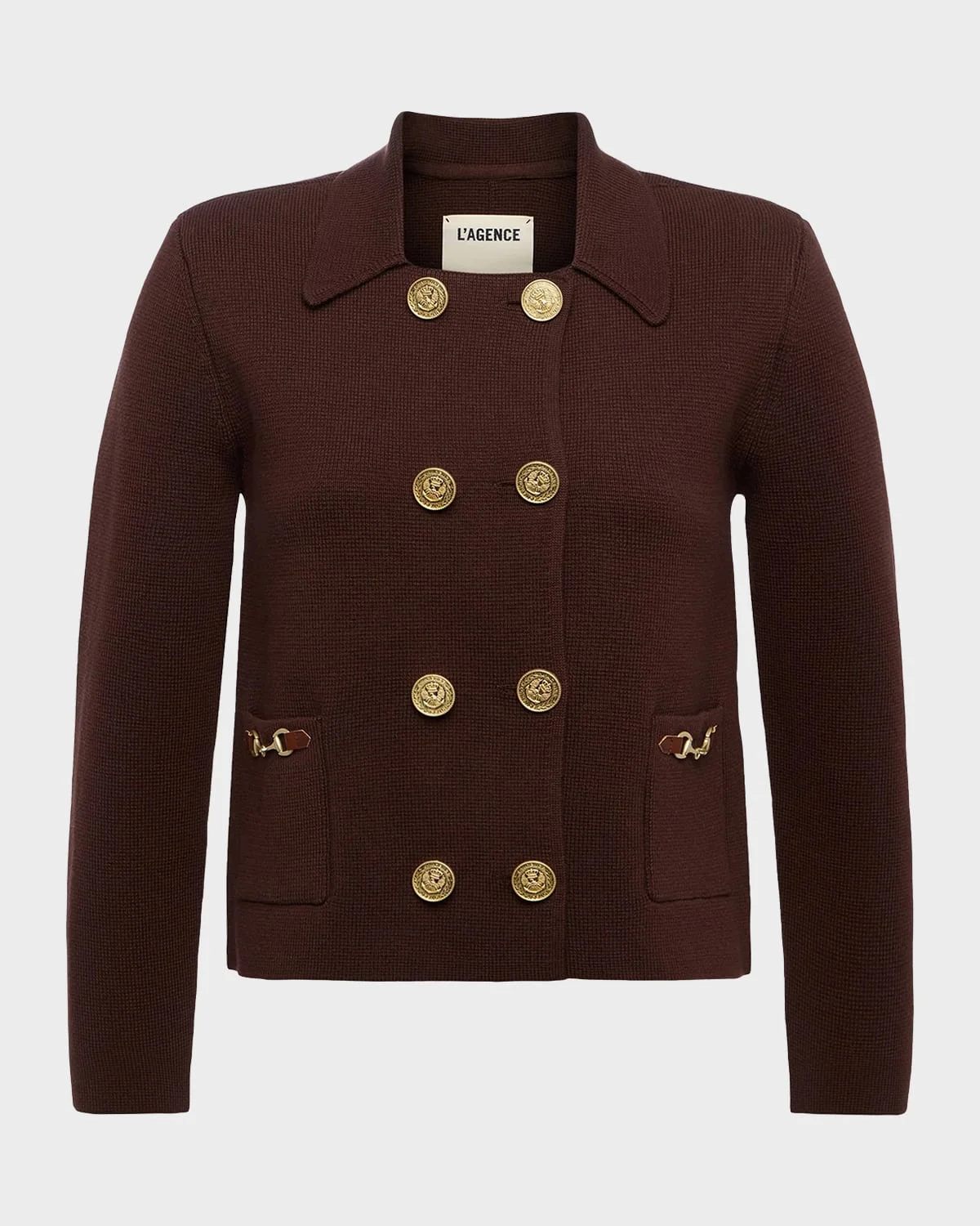 Madilyn Double-Breasted Knit Jacket - 1