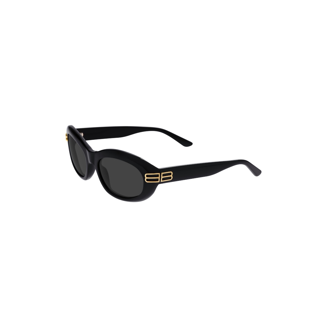 Women's Casino Round Sunglasses  in Black - 4
