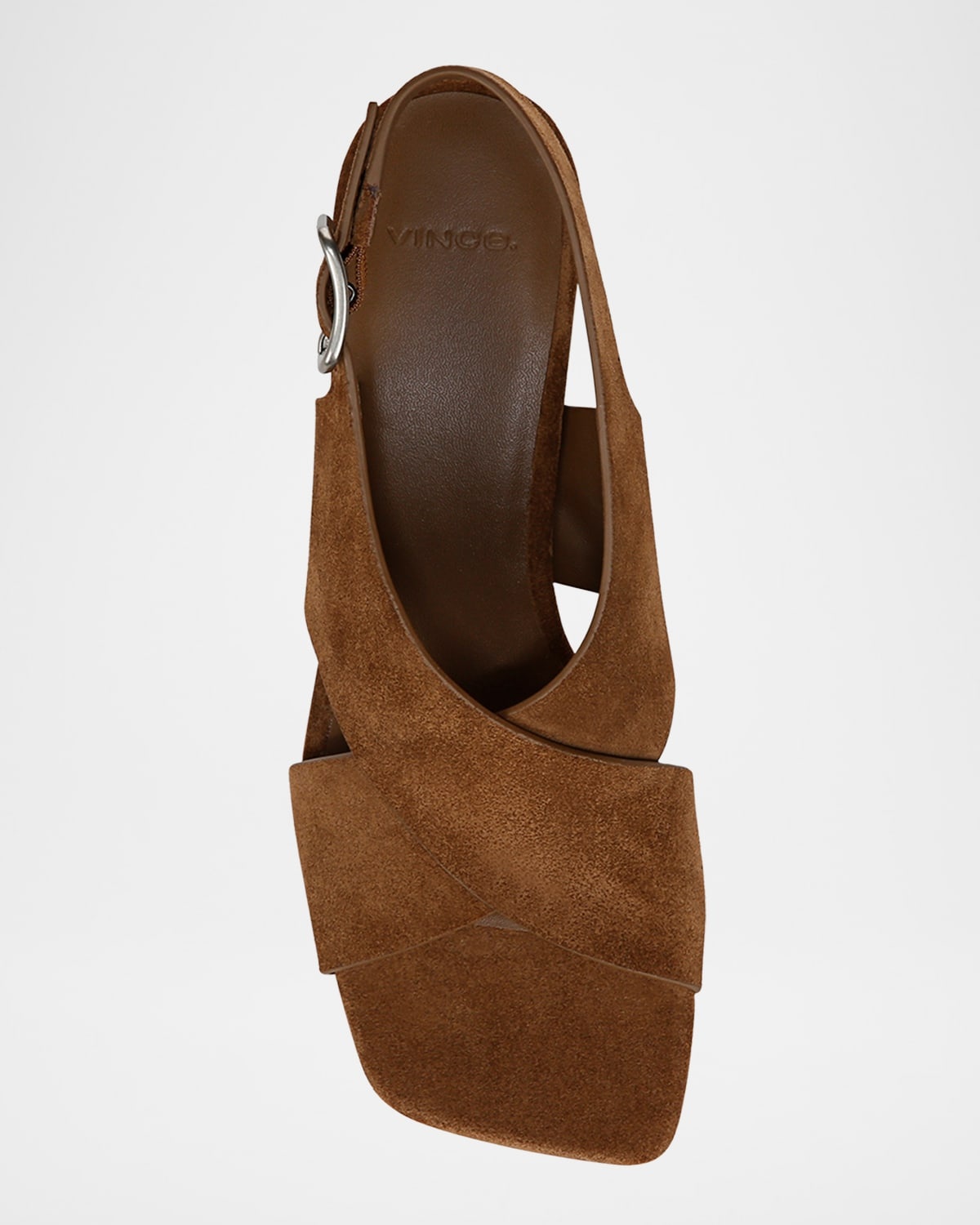 Omega Suede Crisscross Slingback Sandals - 4
