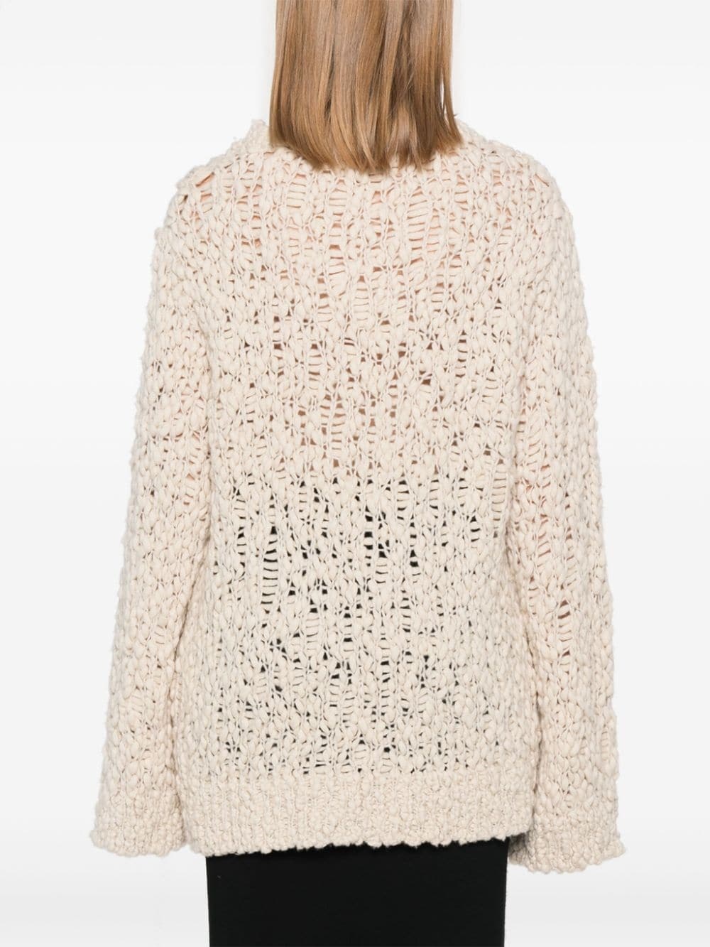 textured knitted jumper - 4