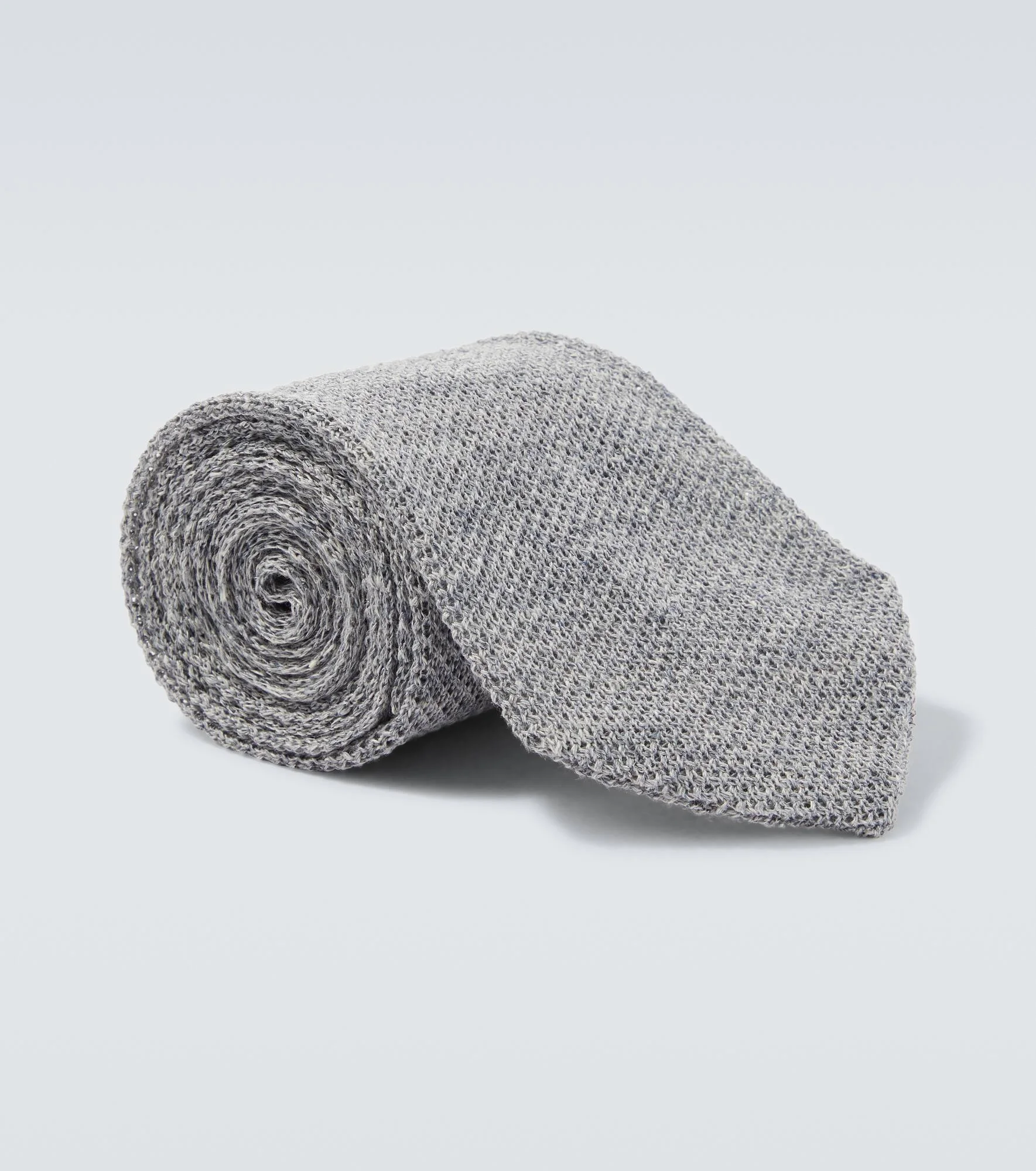 Knitted linen tie - 1