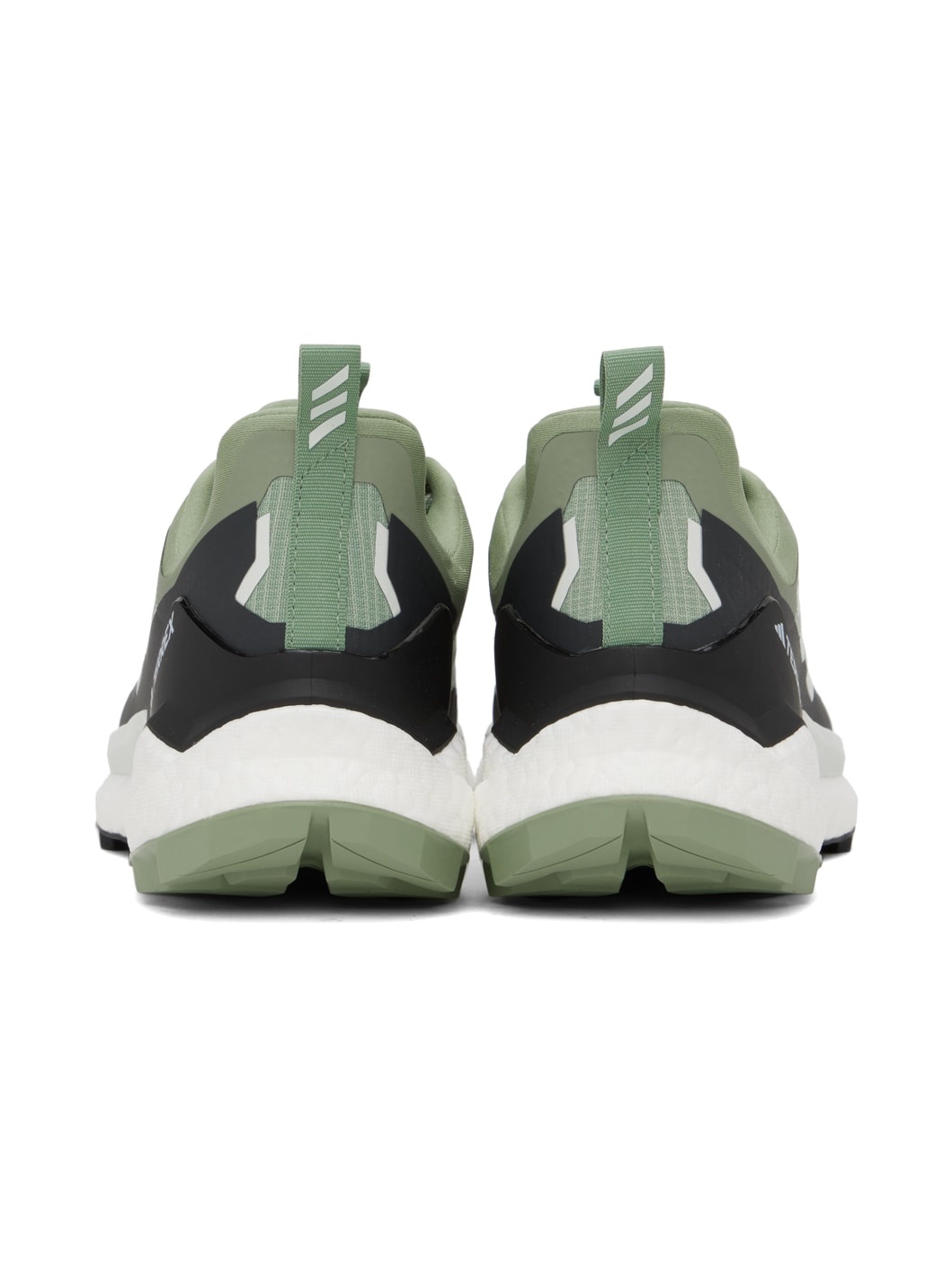 Green & Black Terrex Free Hiker 2 Sneakers - 2