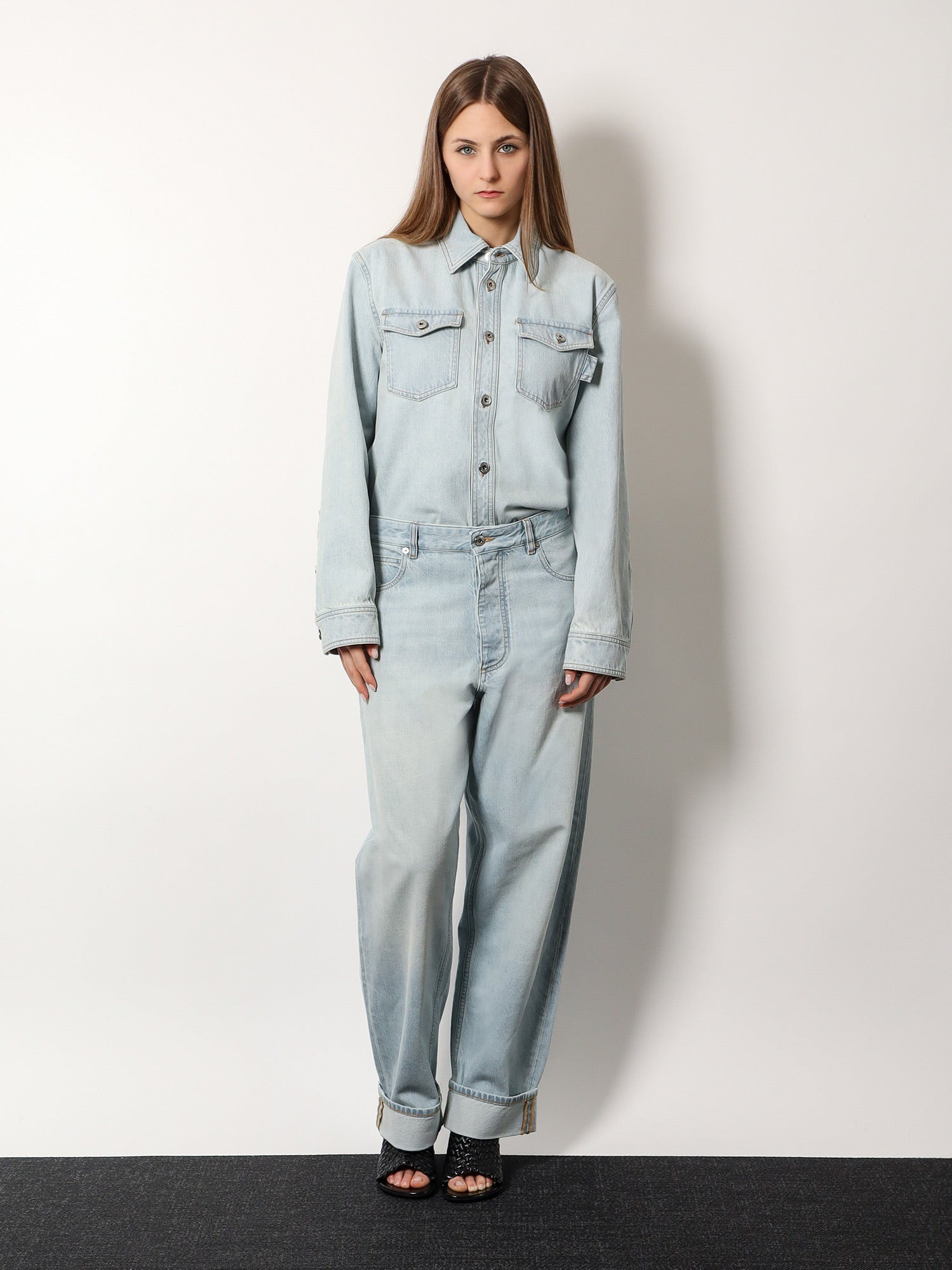 Bottega Veneta Denim Shirt With Extra Bleach Wash - 2