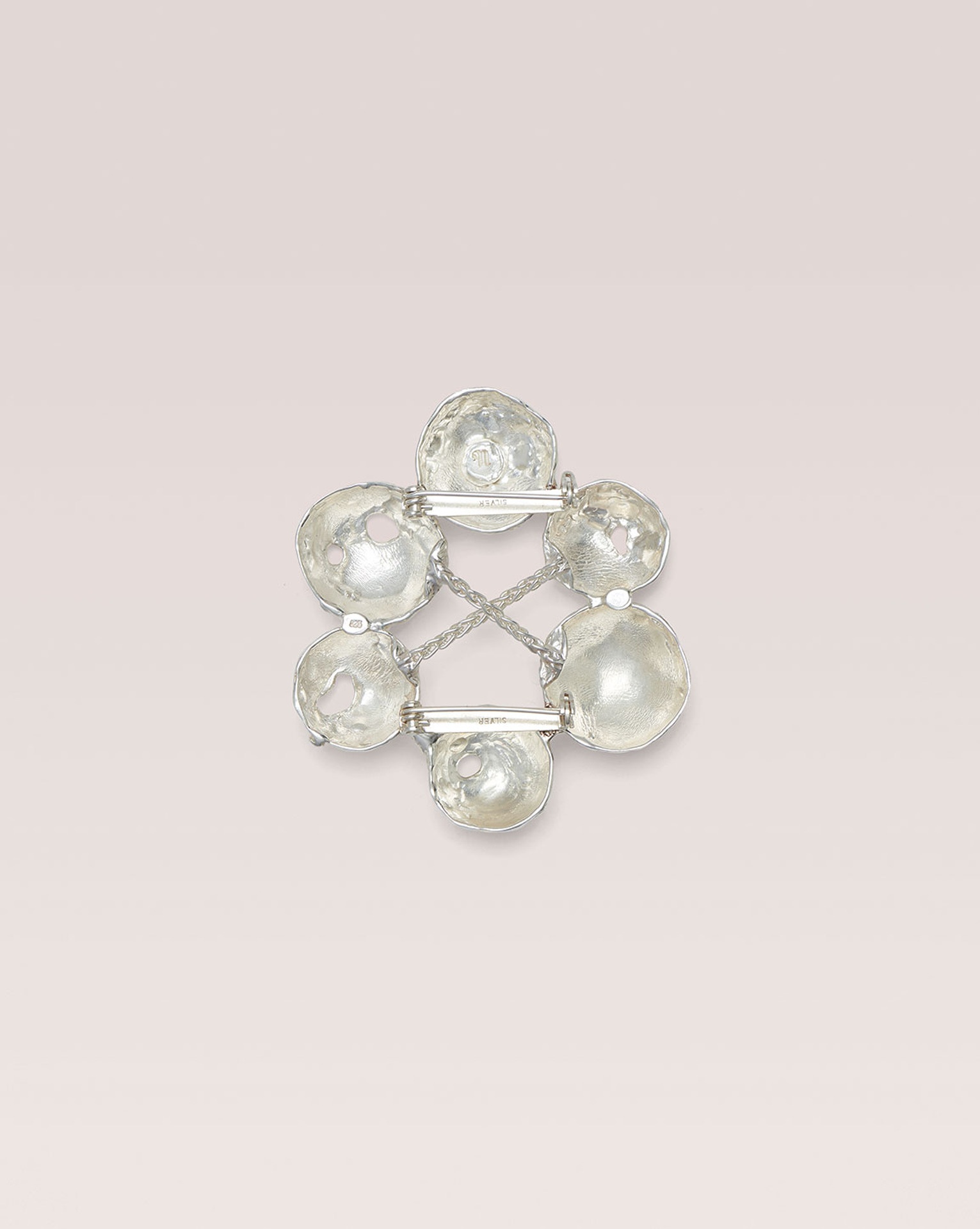 ALMA - Recycled silver broach - 2