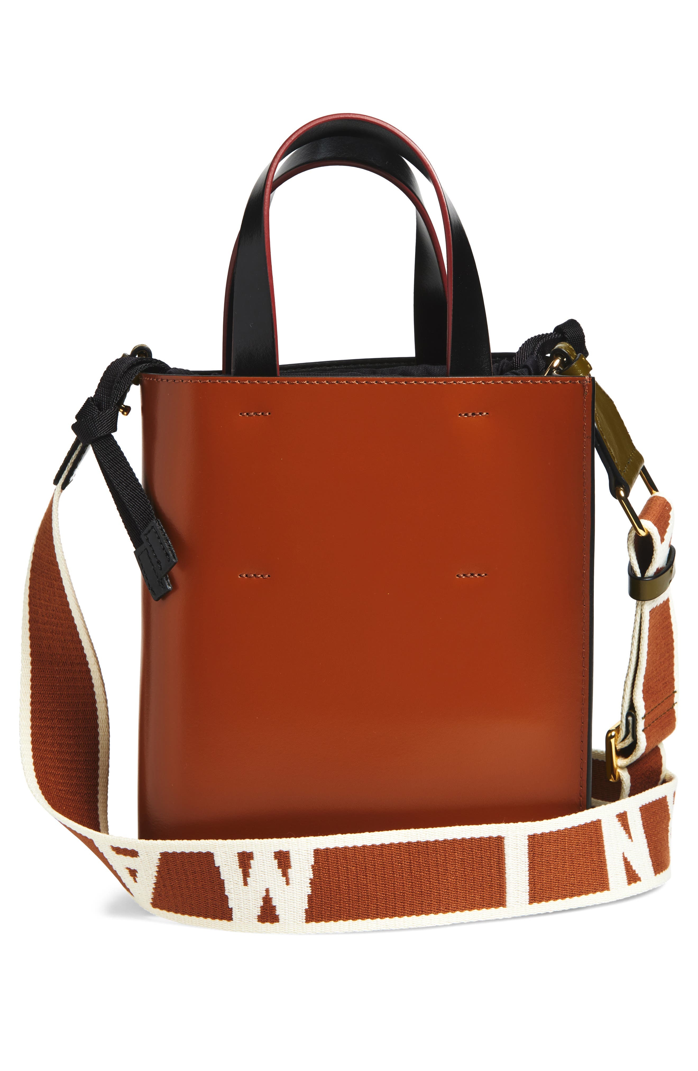Marni Mini Museo Colorblock Leather Tote in 302 - 4