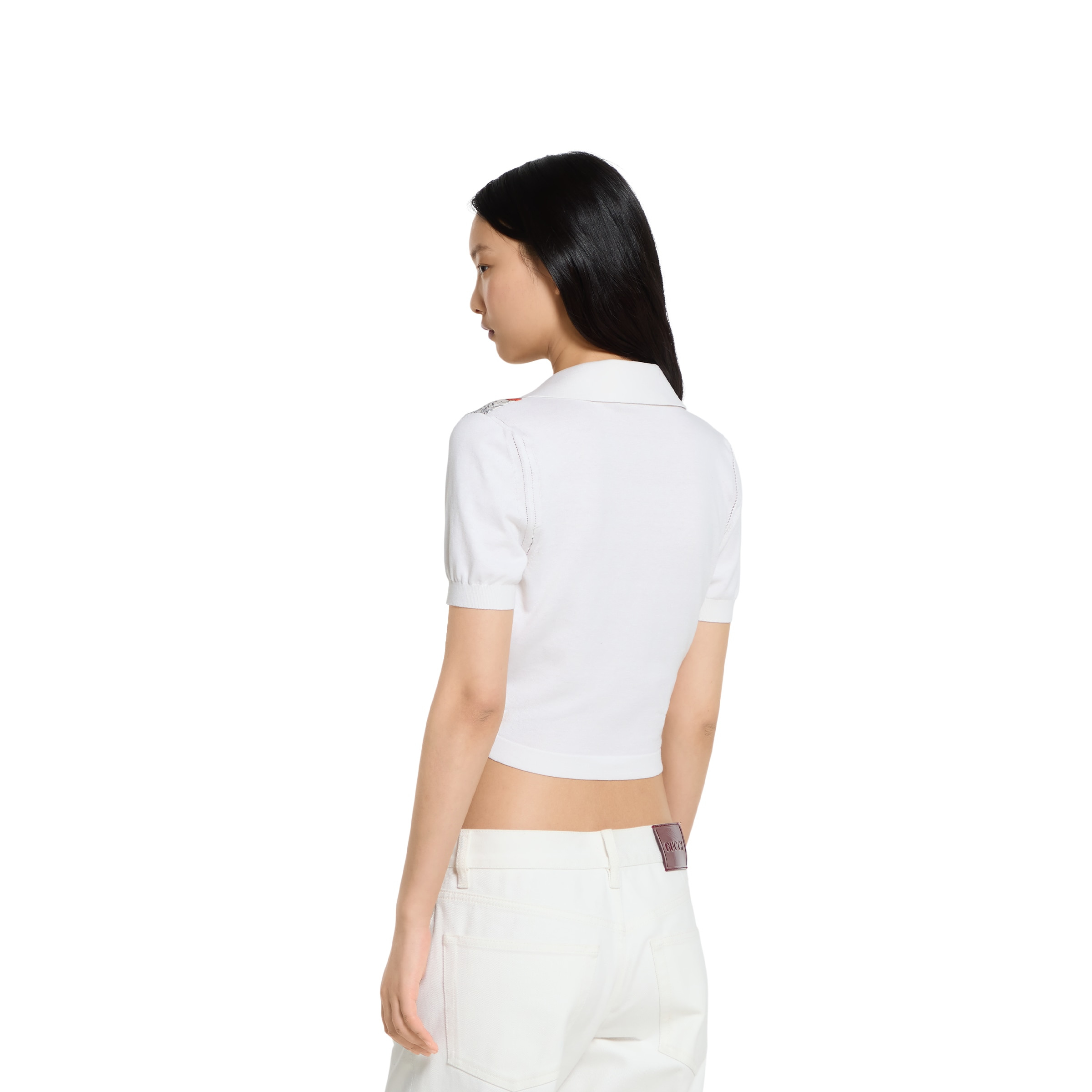 Silk and cotton top with print - 4