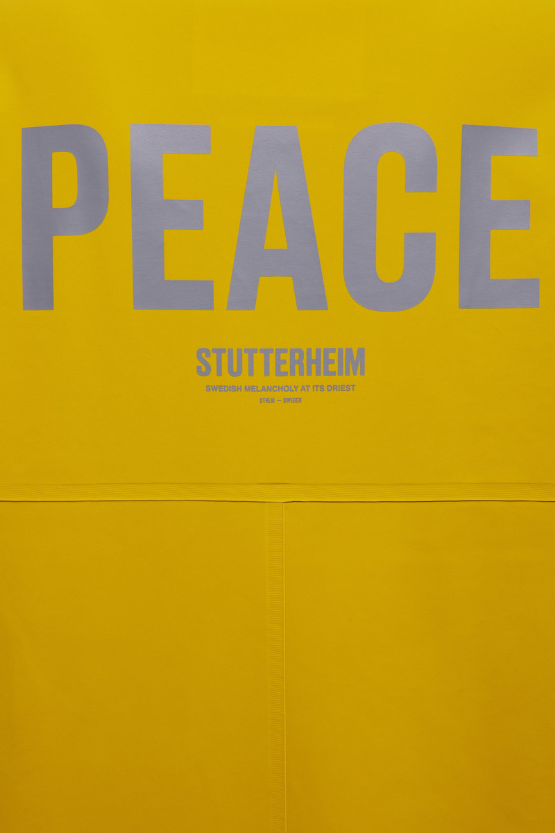 Stockholm Long Matte Print Raincoat Gold 8