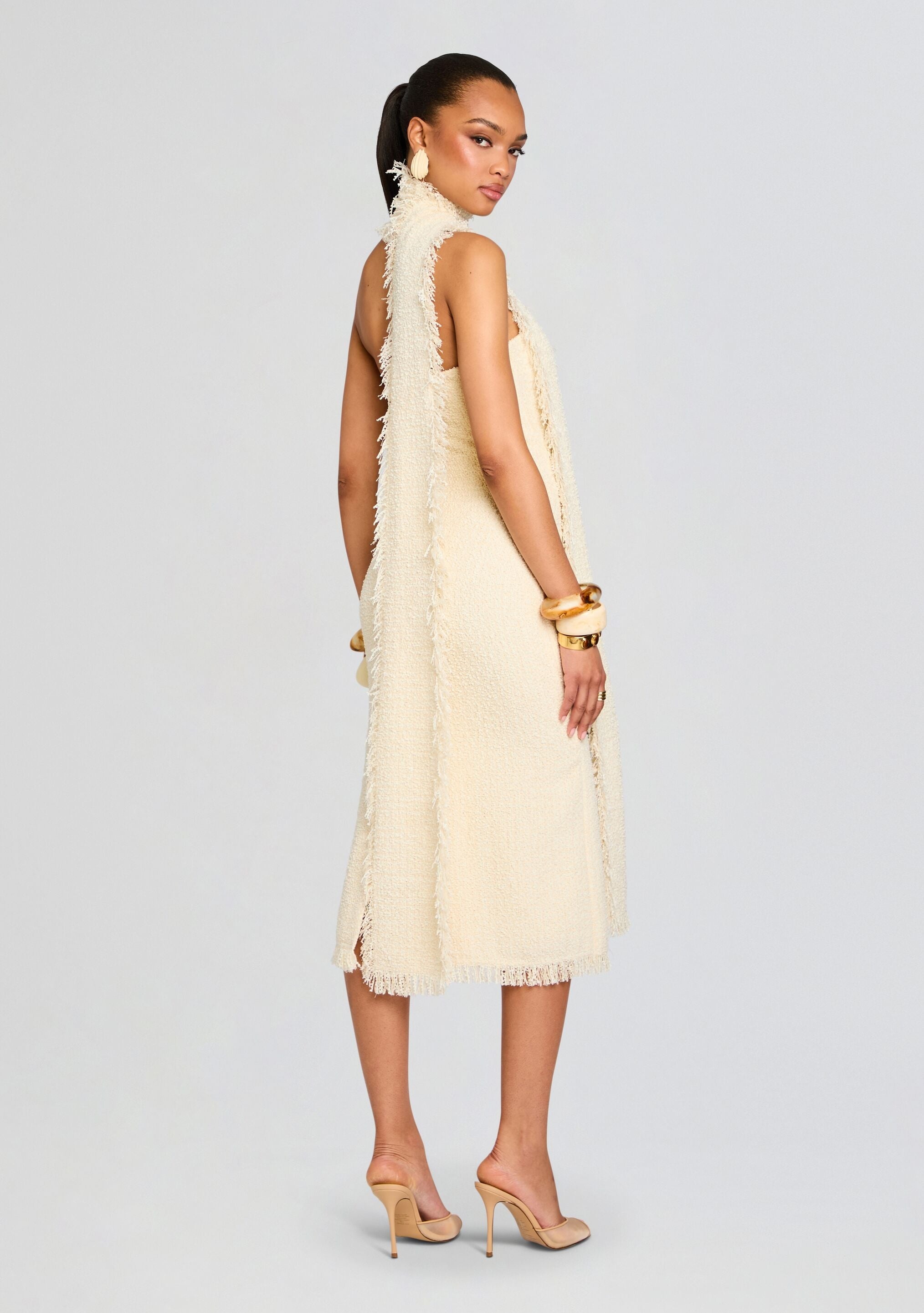 LOTT BOUCLE MIDI DRESS - 4