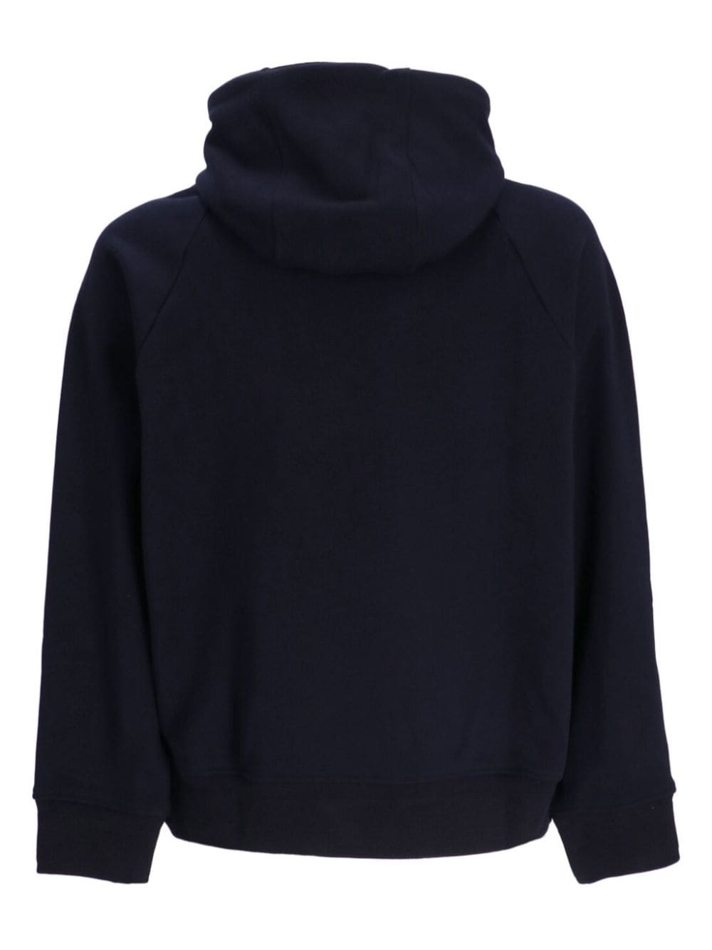 logo-embroidered cotton hoodie - 2