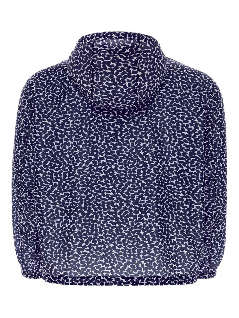 Prada printed hooded windbreaker outlook