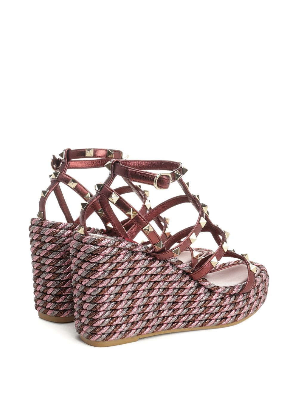 95mm studded wedge sandals - 5