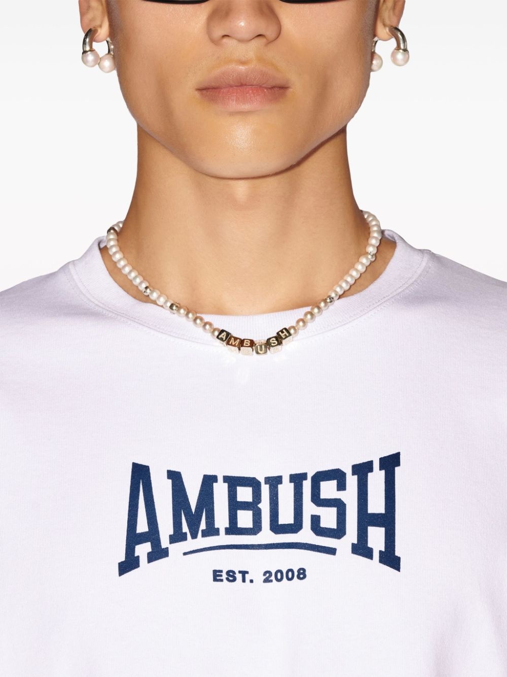 logo-print T-shirt - 6