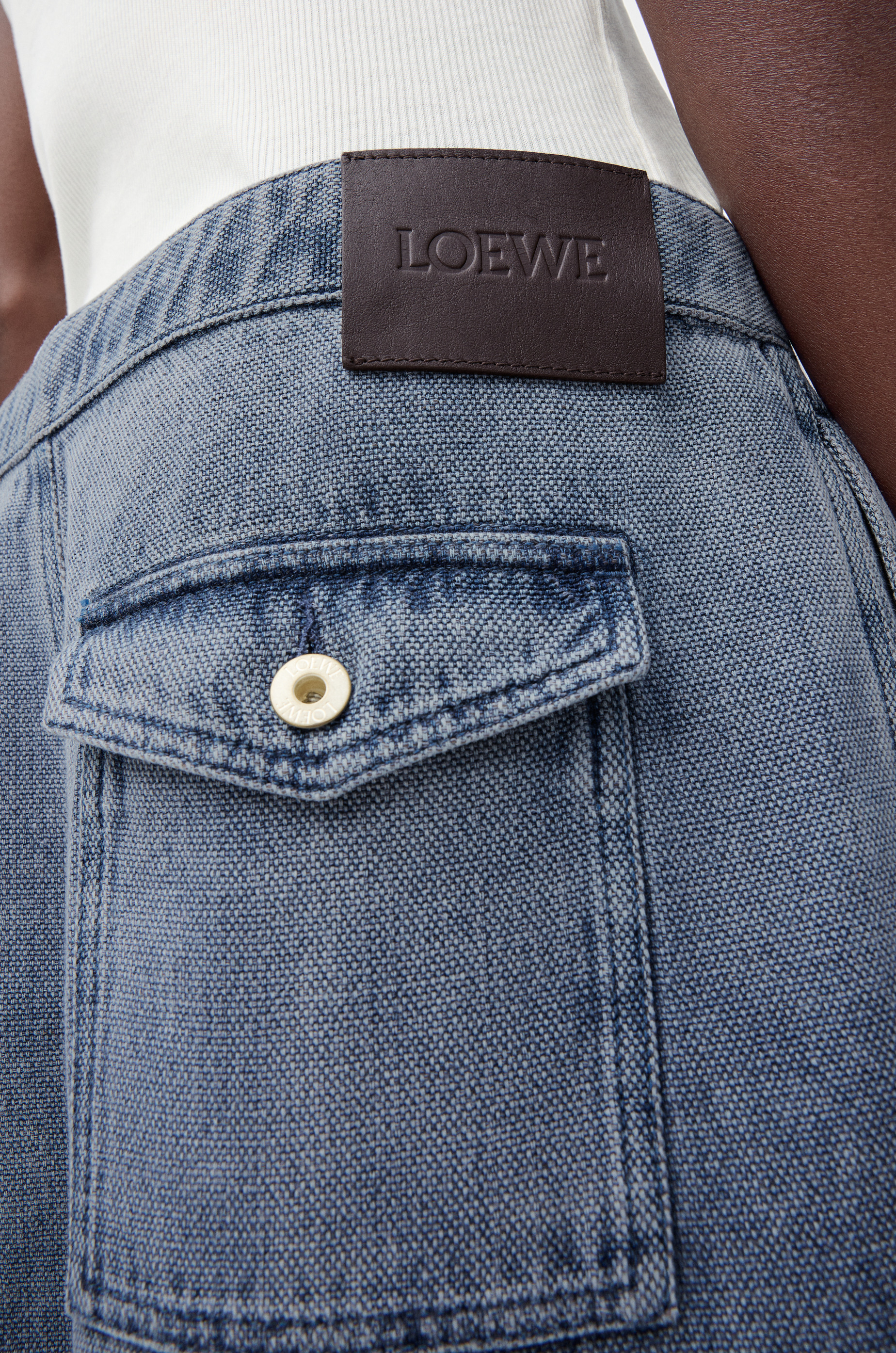 Drawstring trousers in cotton and linen - 5