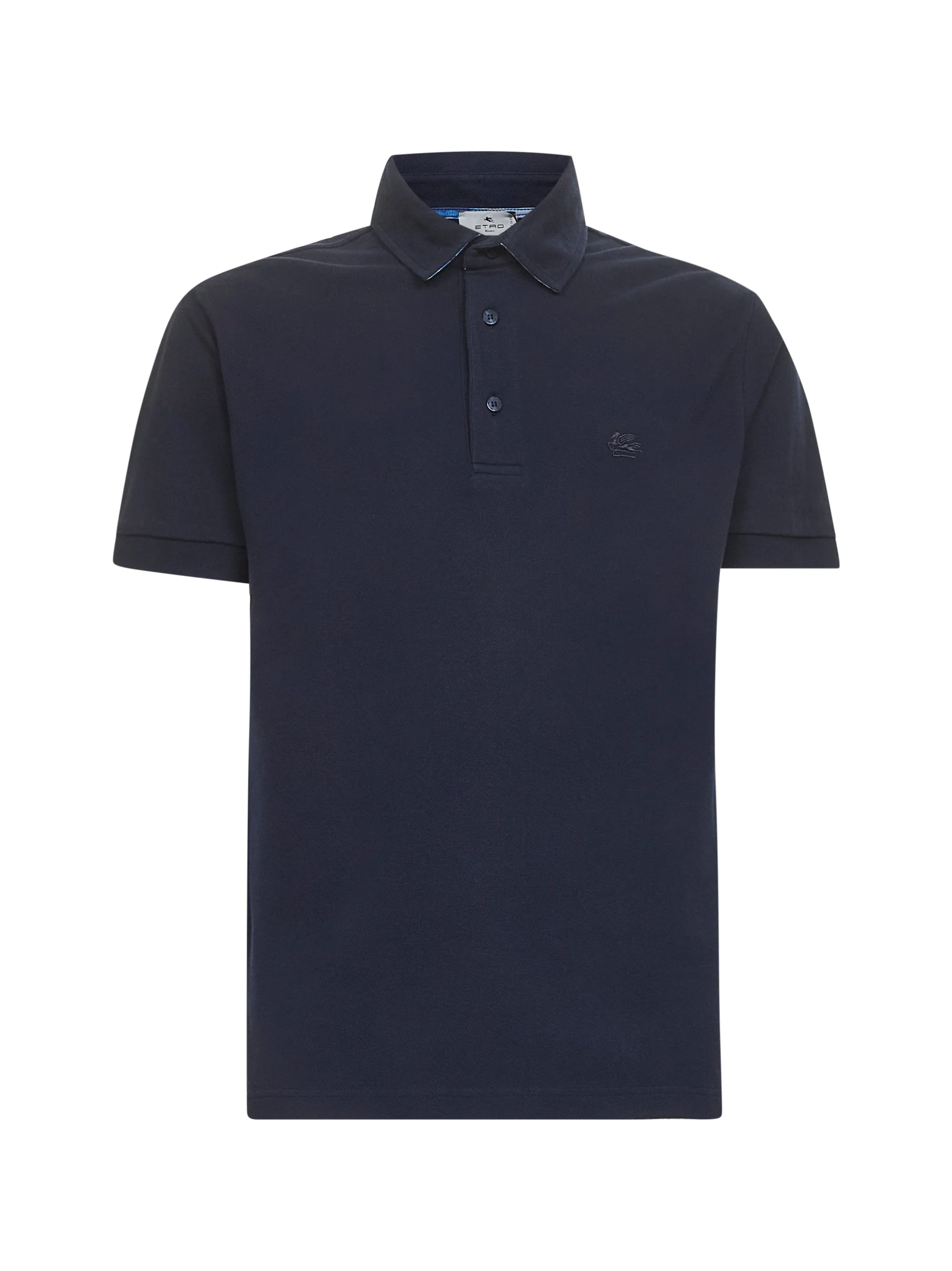 Etro Men Blue Cotton Piquet Polo Shirt - 1