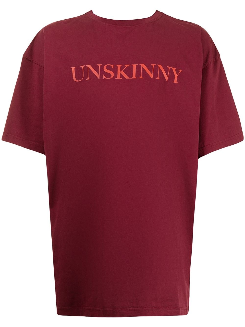 Unskinny slogan-print T-shirt - 1