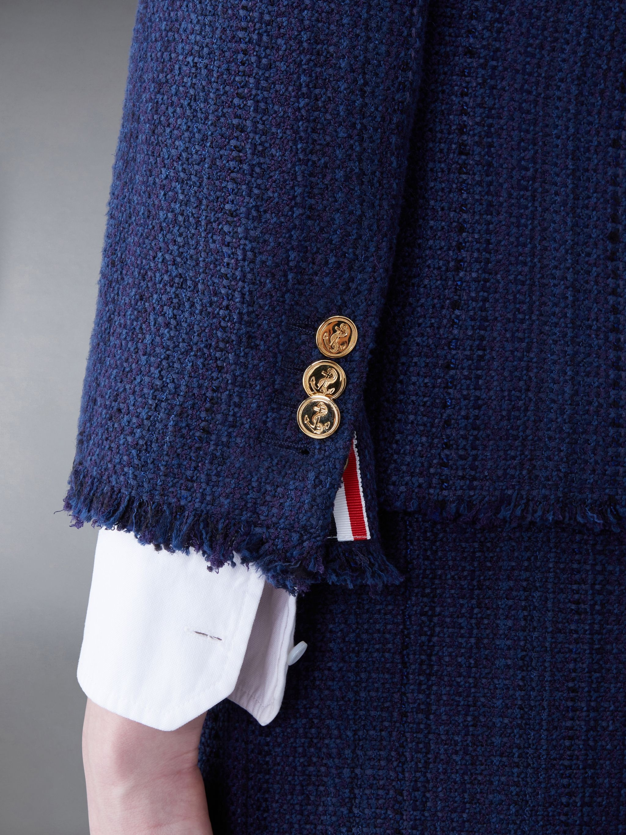 4 Bar-stripe tweed jacket - 4