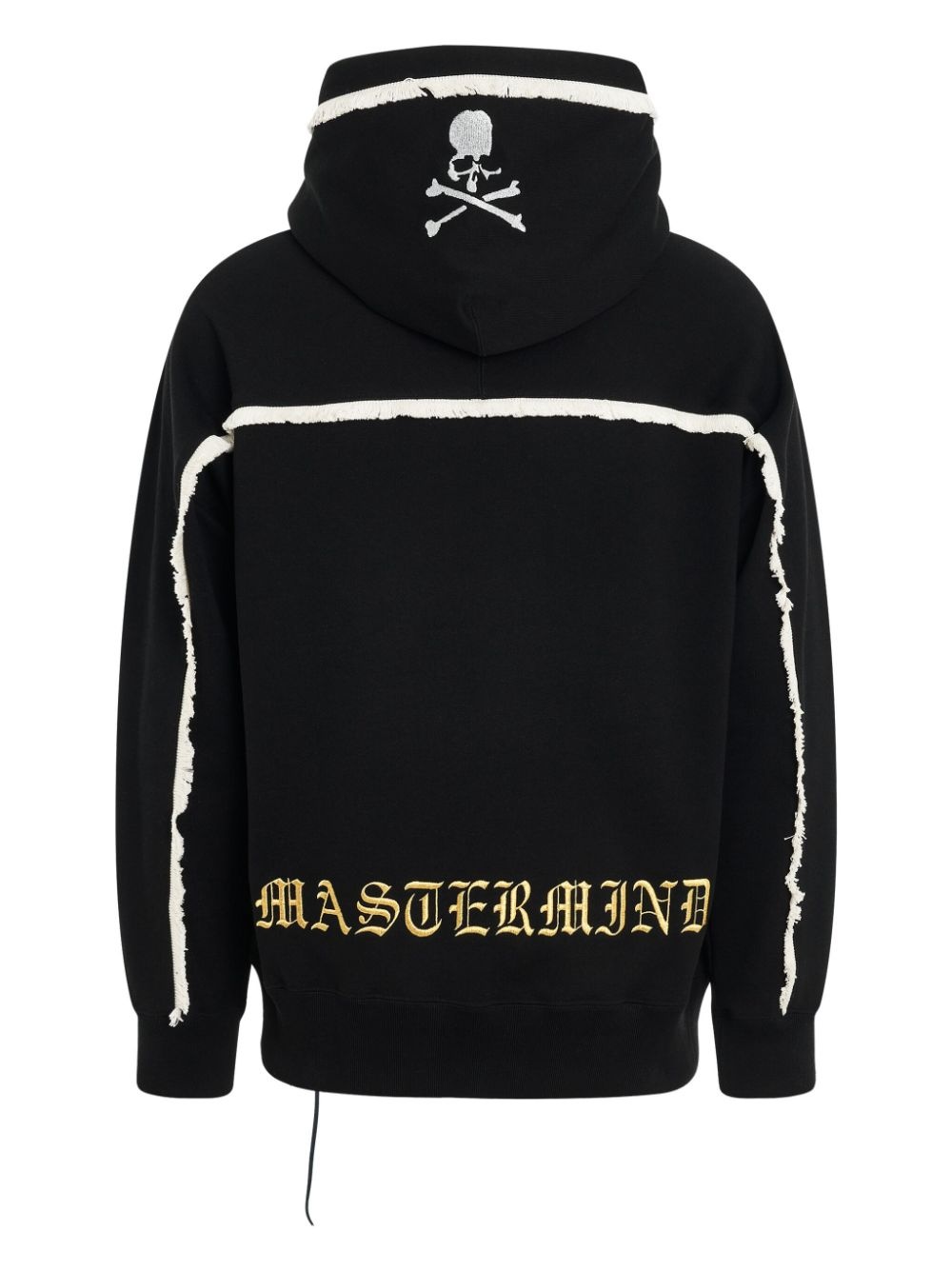 embroidered fringed hoodie - 2