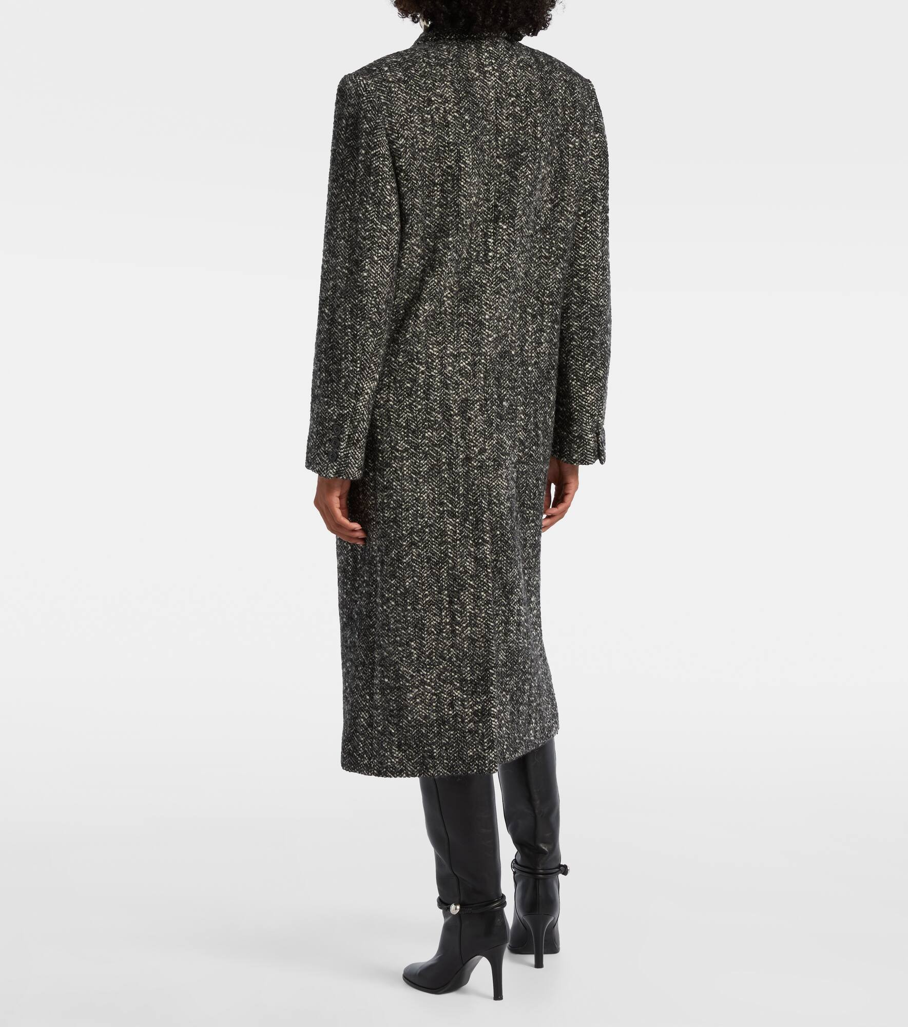 Ebyane chevron wool-blend tweed coat - 3