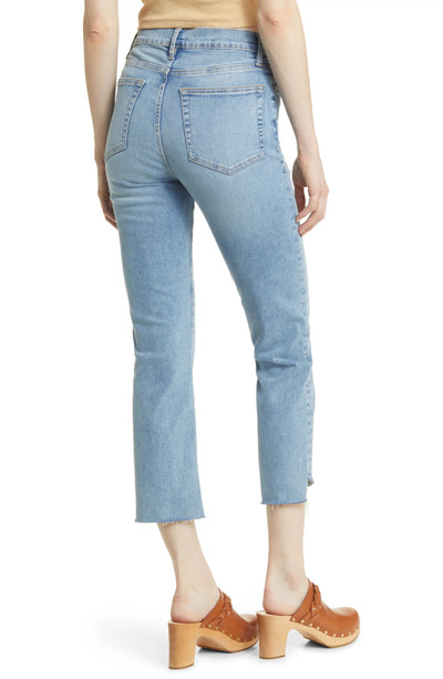 FRAME Le High Waist Cascade Hem Ankle Straight Leg Jeans outlook