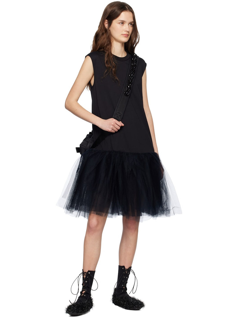 Black Relaxed Ballet Tutu Midi Dress 5