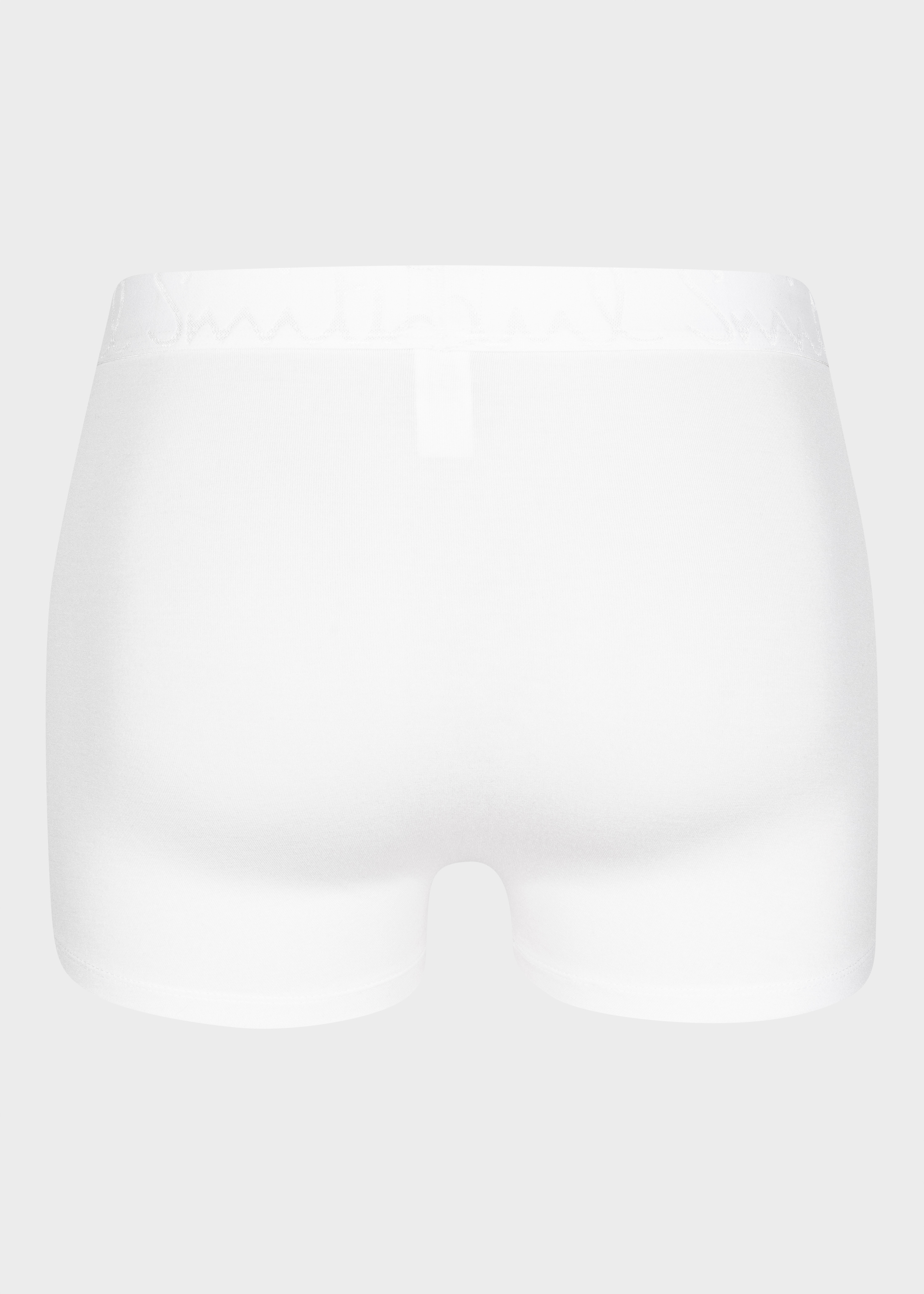White Comfort Boxer Briefs Three Pack - 3