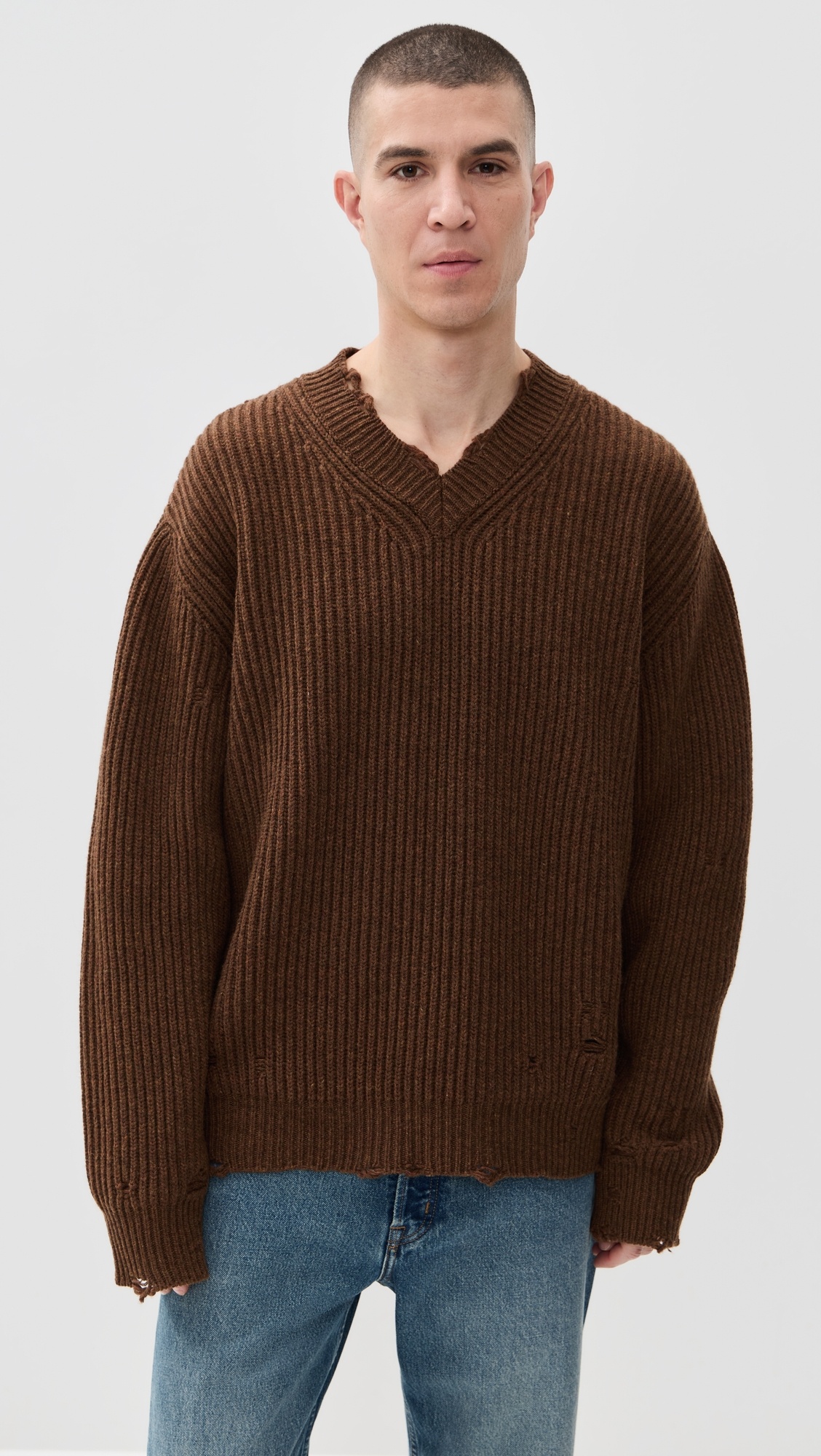 V Neck Sweater - 6