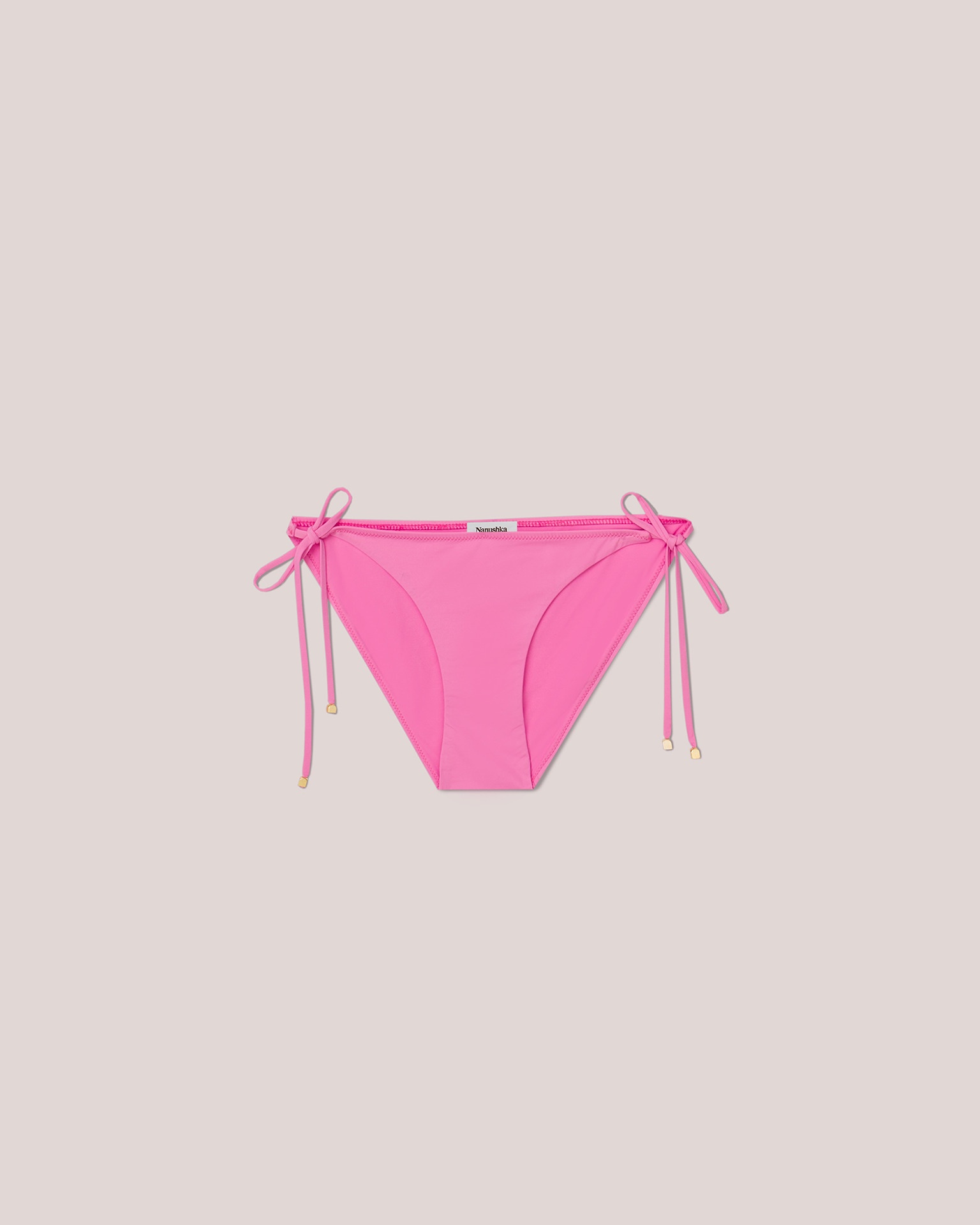 JULIE - Matte-stretch bikini briefs - Pink - 1